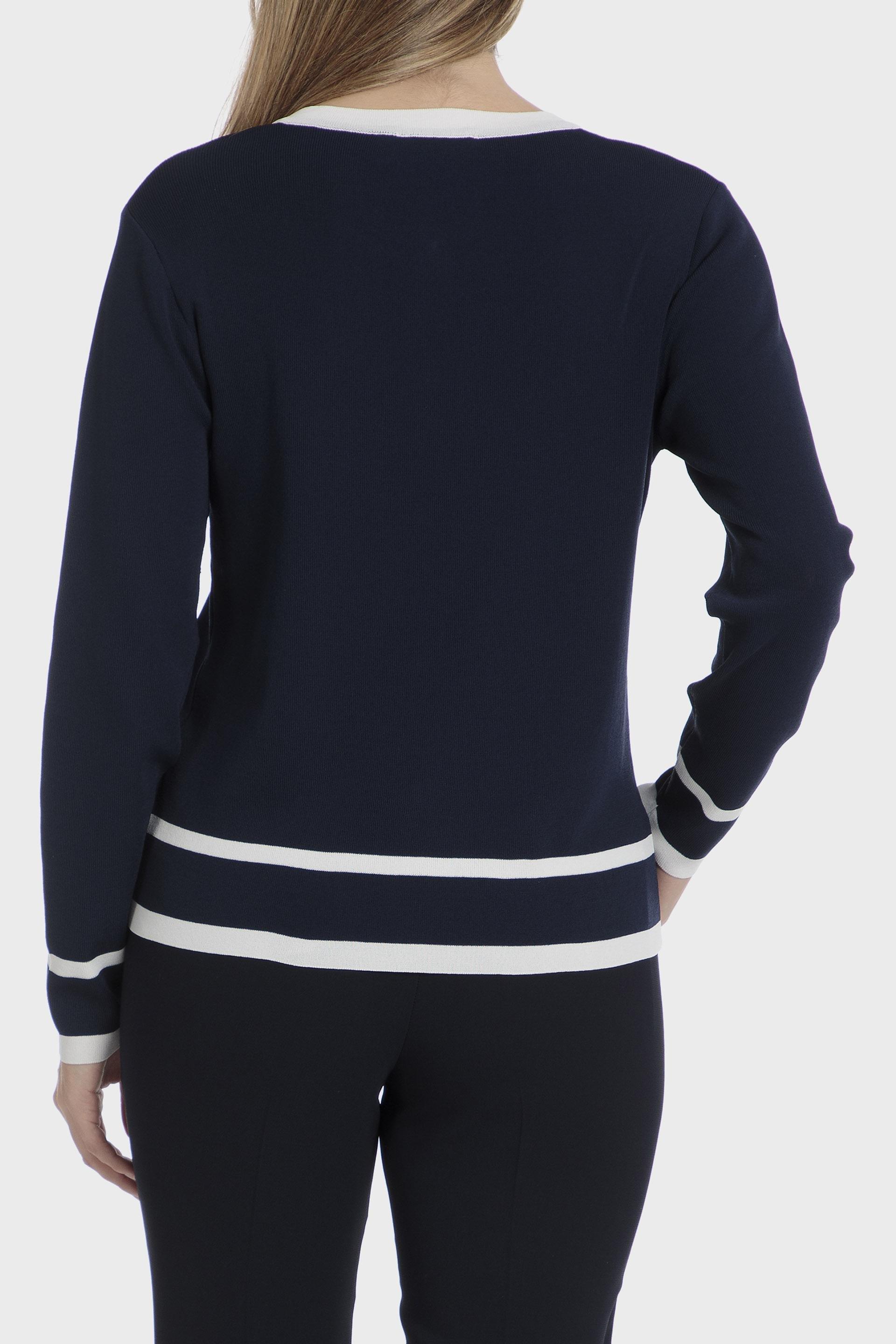 Navy Plain Casual Jacket, , large image number 3