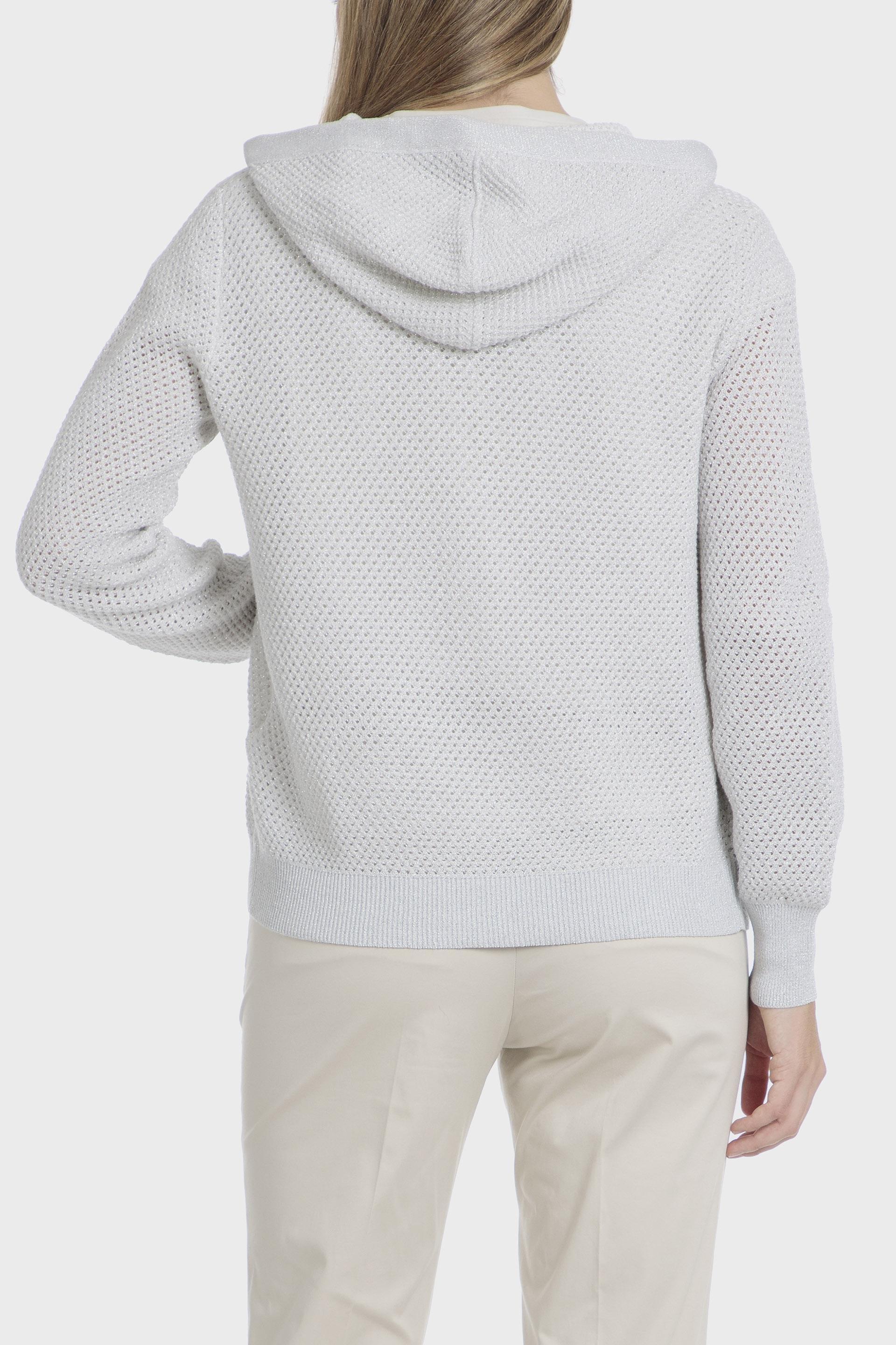 Grey Metallic Thread Jacket, 3701_126, large image number 1