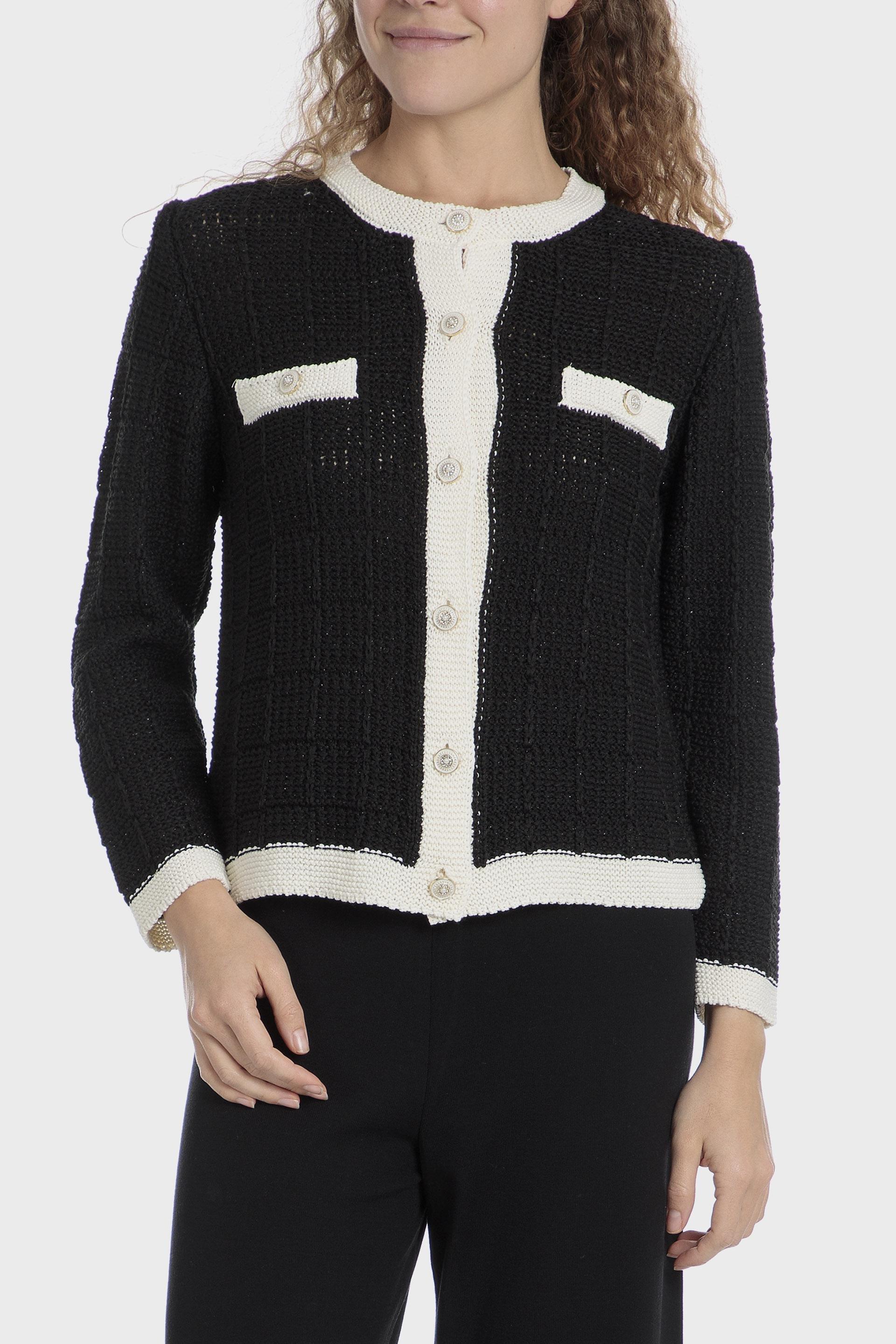 Black Two-Tone Jacket, , large image number 0