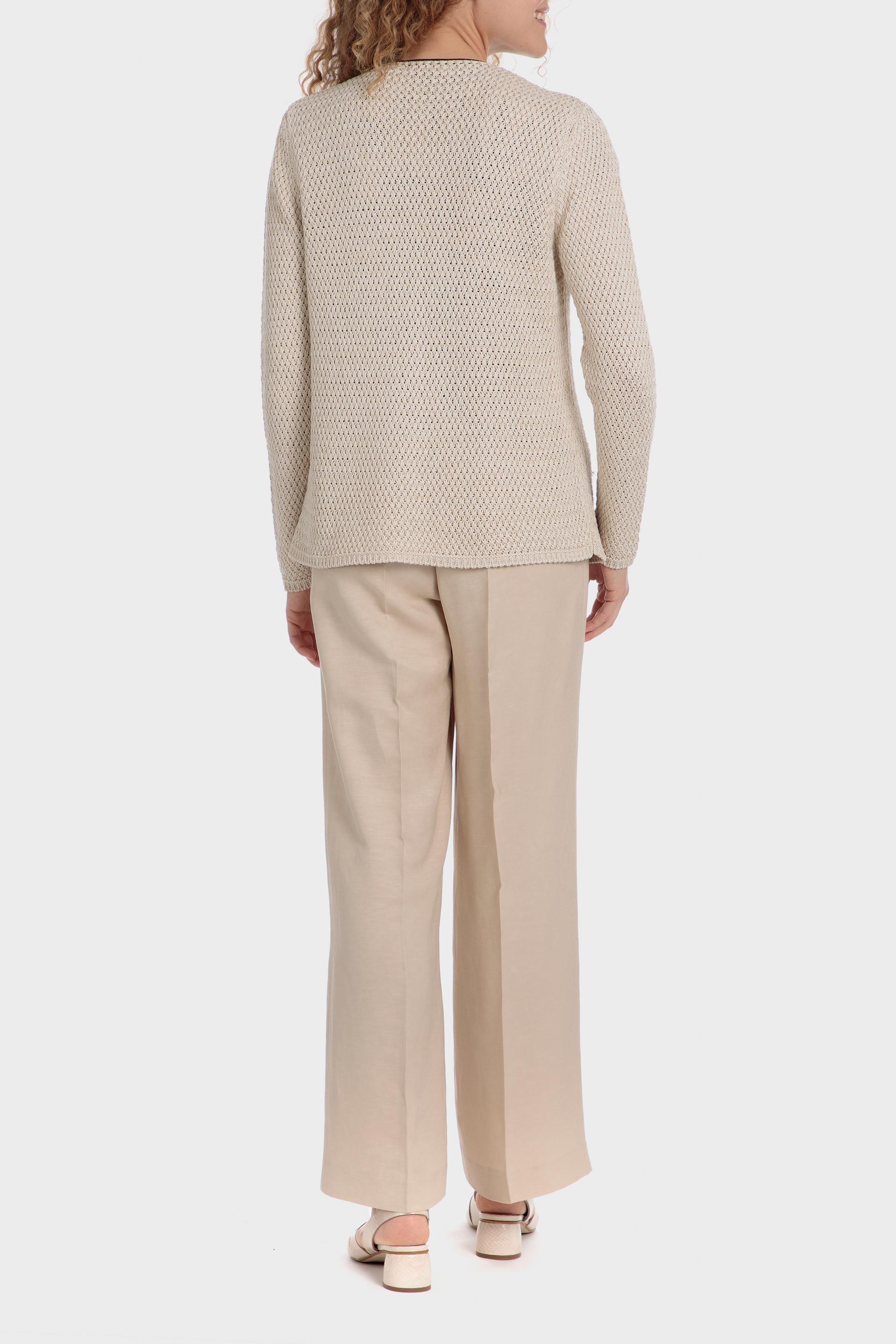 Beige Fringes Jacket, , large image number 3