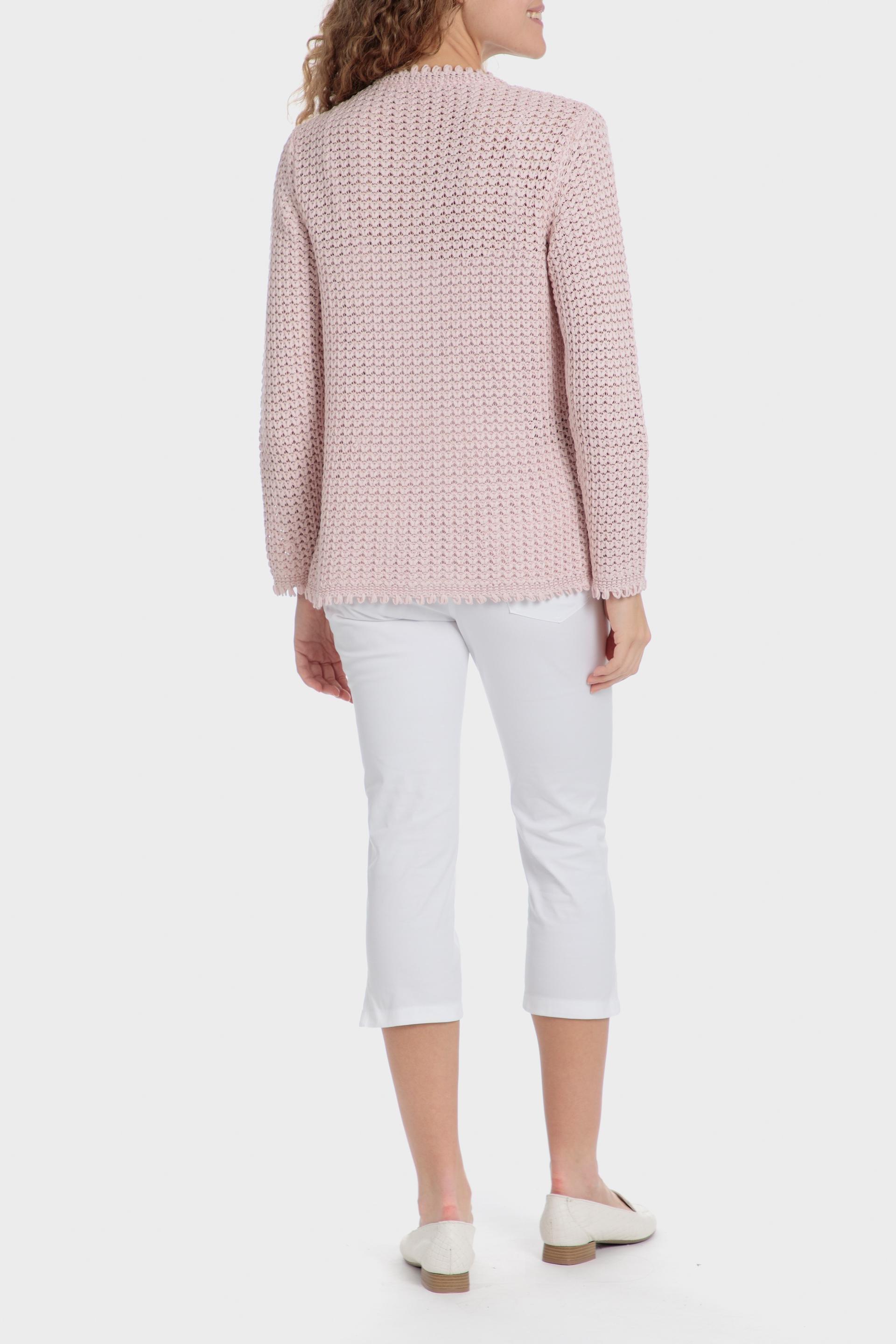 Pink Metallic Thread Jacket, 3701_237, large image number 3