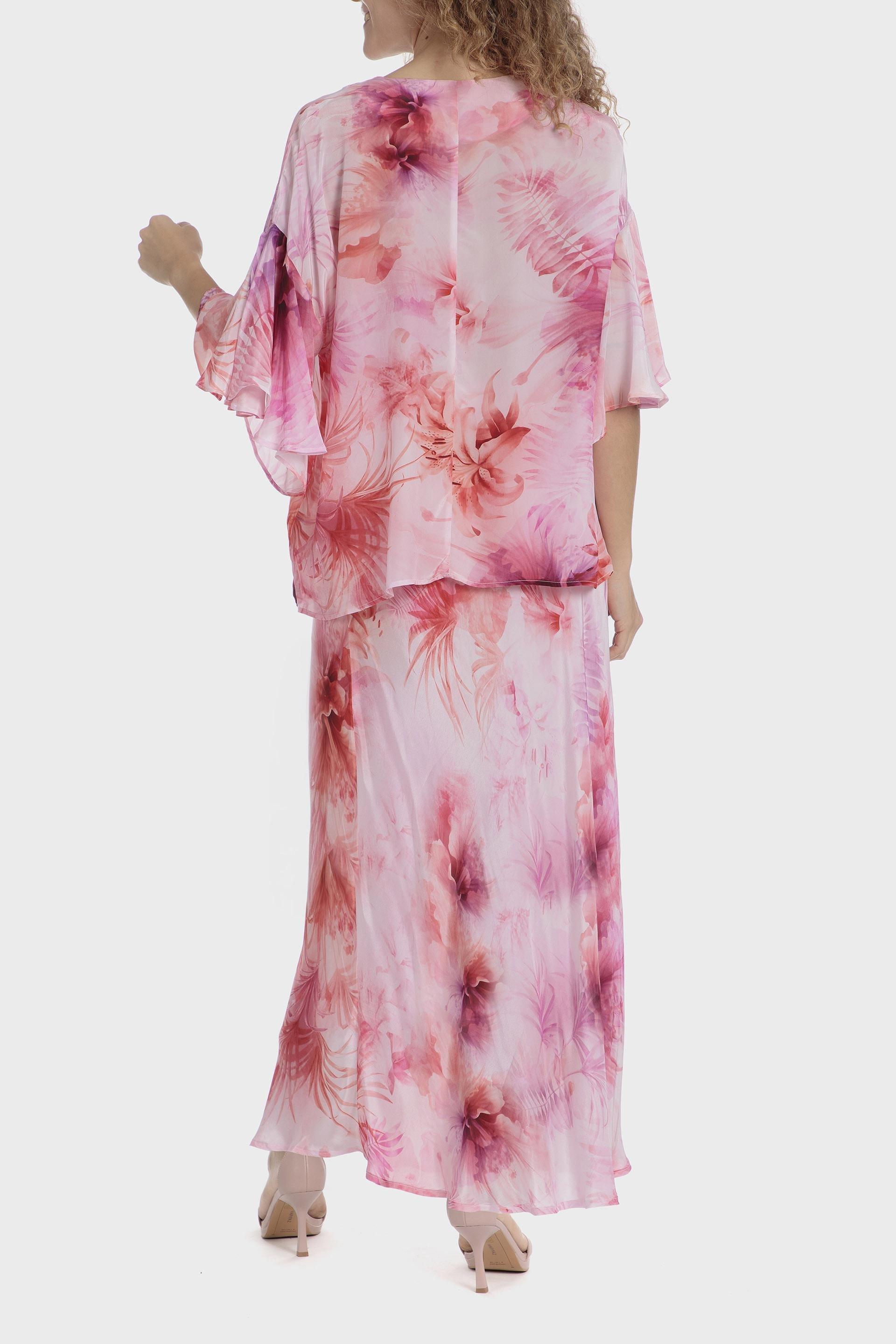 Pink Floral Maxi Skirt, Pink Sorbet, large image number 3