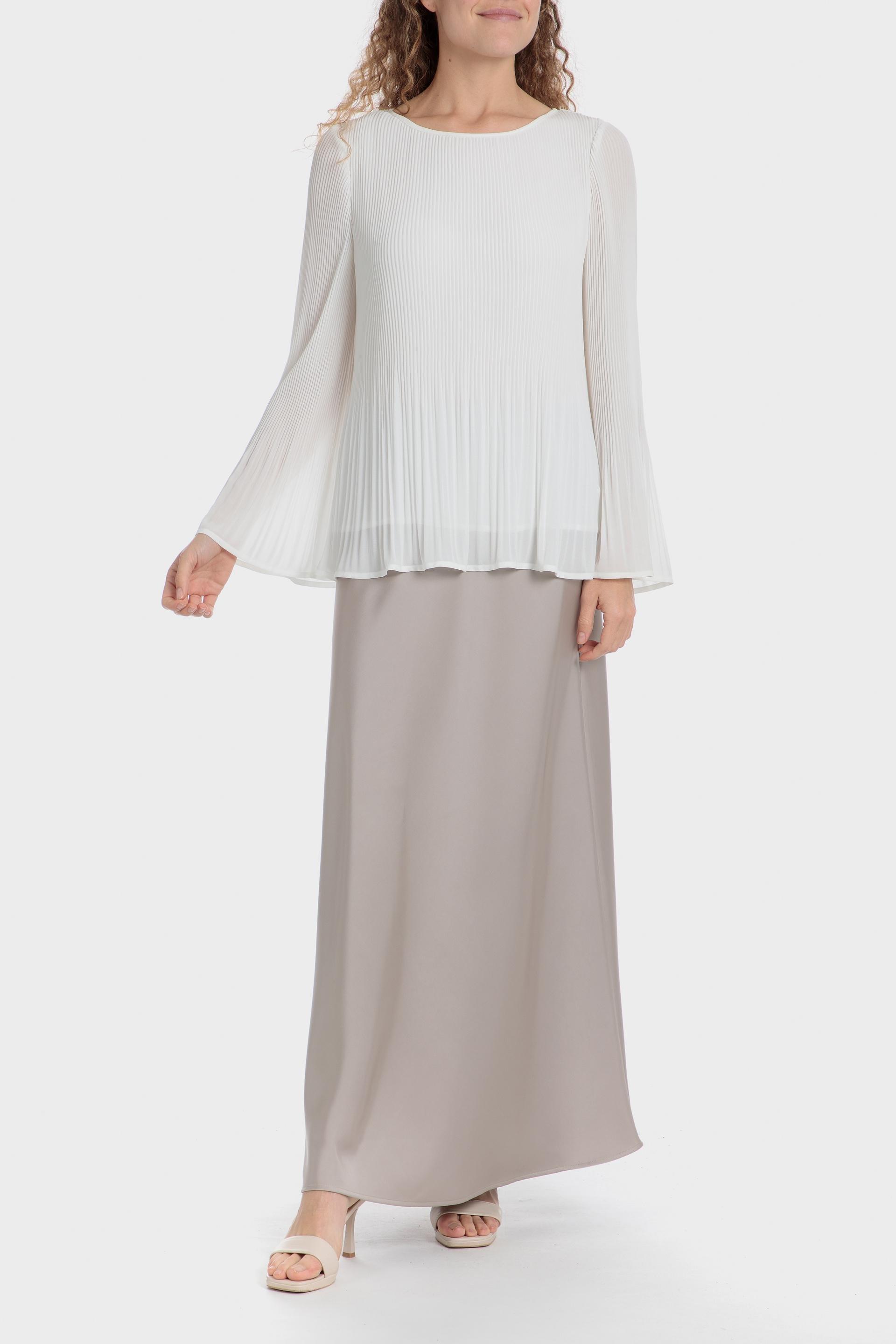 تنورة طويلة بخصر مطاطي، رمادي, 3701_129, medium