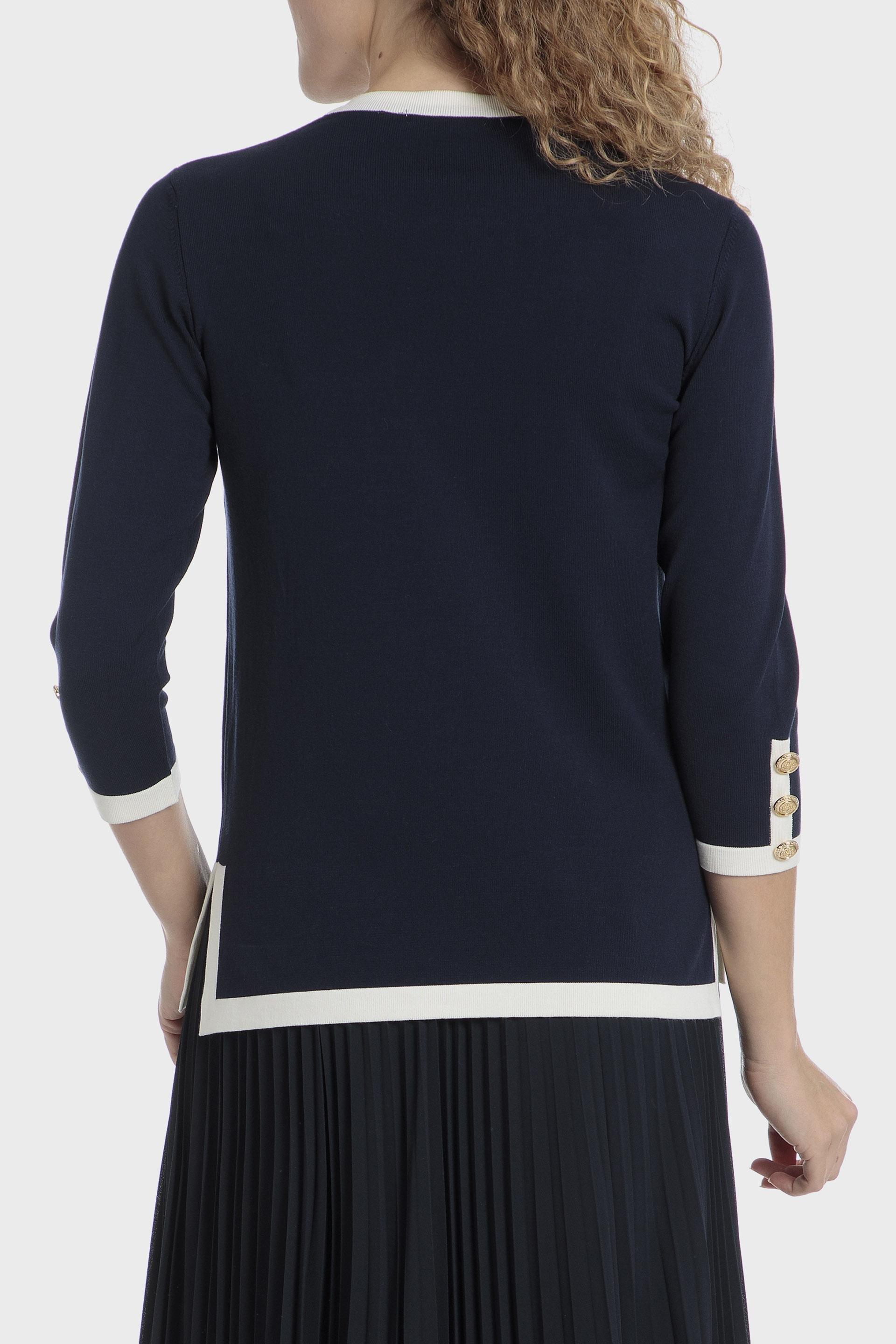 Navy Plain Jumpers Sweater, , large image number 1