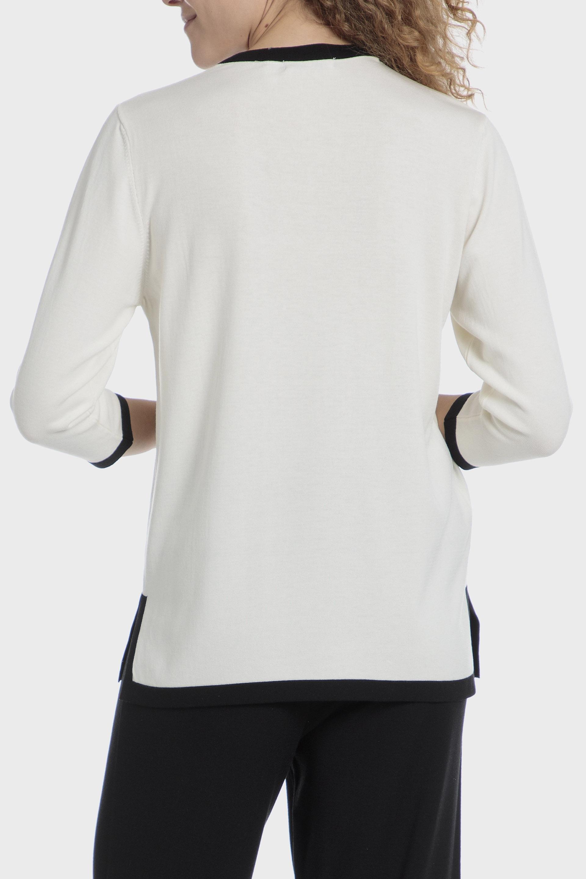 White Plain Jumpers Sweater, , large image number 1