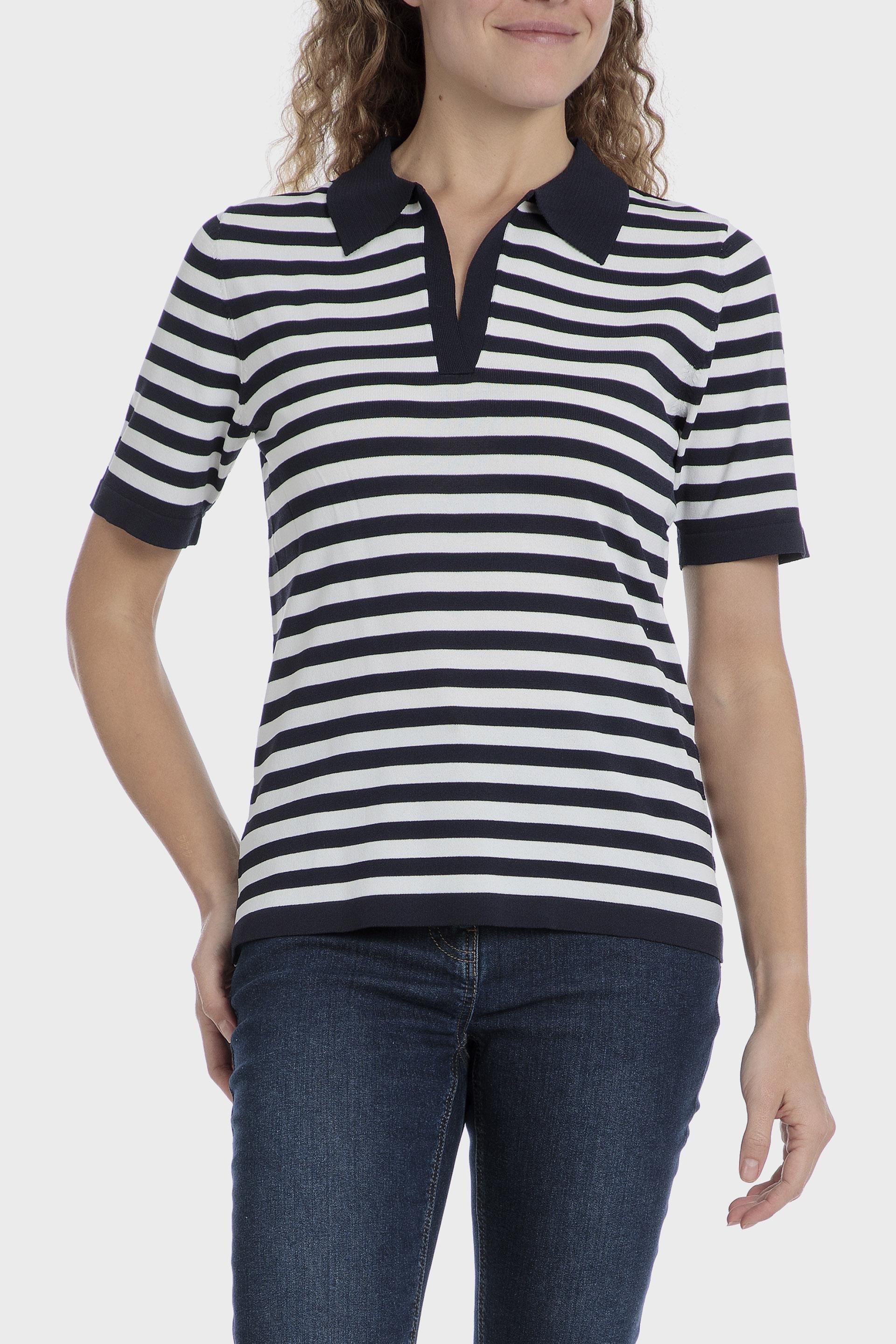 Multicolour Striped Polo Shirt, , large image number 0