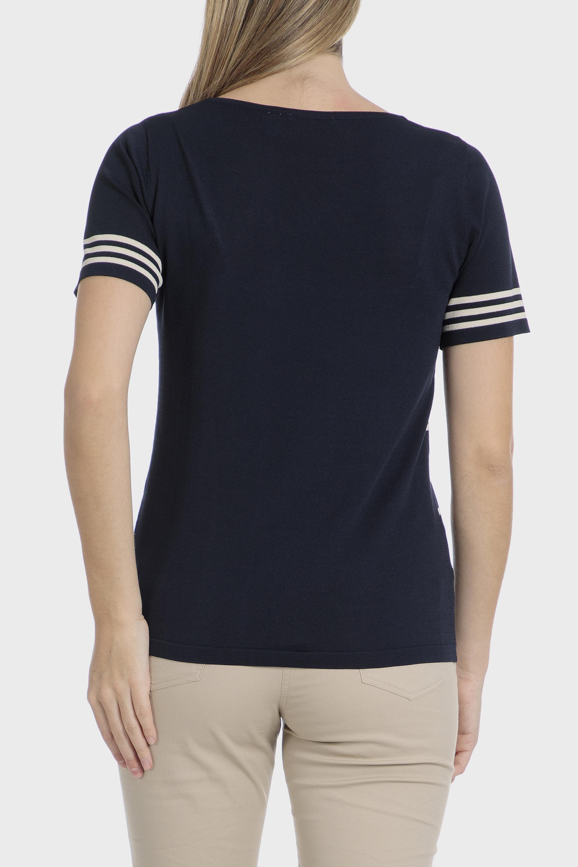 Navy Striped T-Shirt, 3701_104, medium