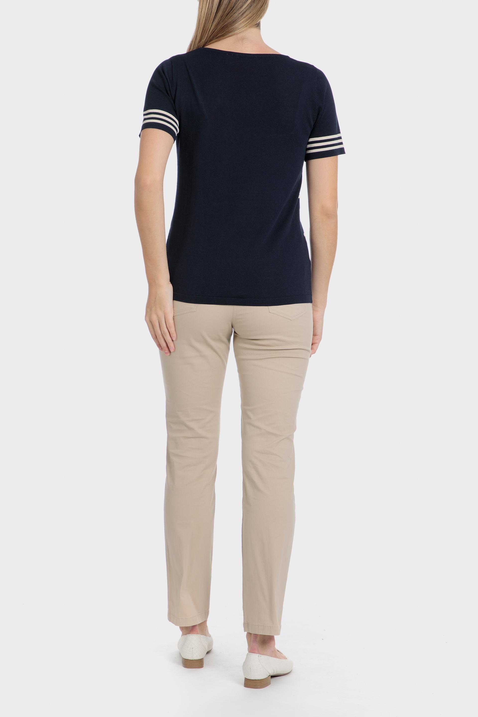 Navy Striped T-Shirt, 3701_104, large image number 3