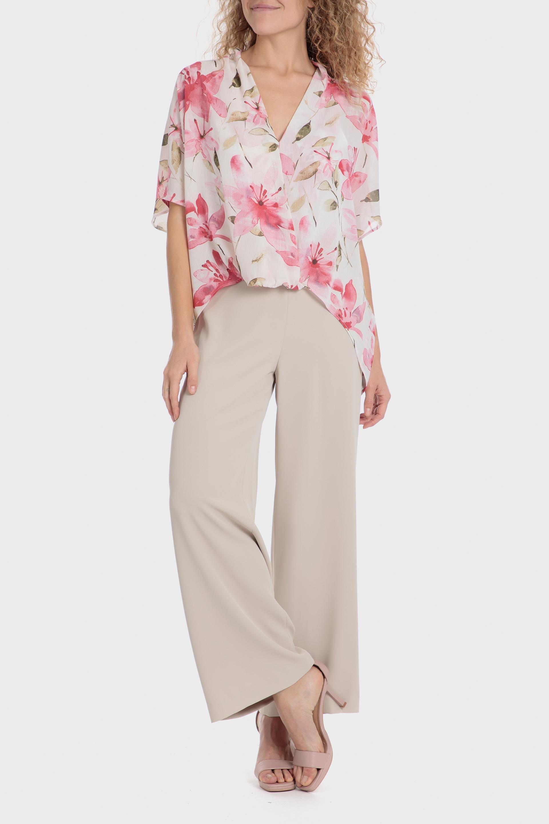 Beige Plain Casual Trousers, , large image number 3
