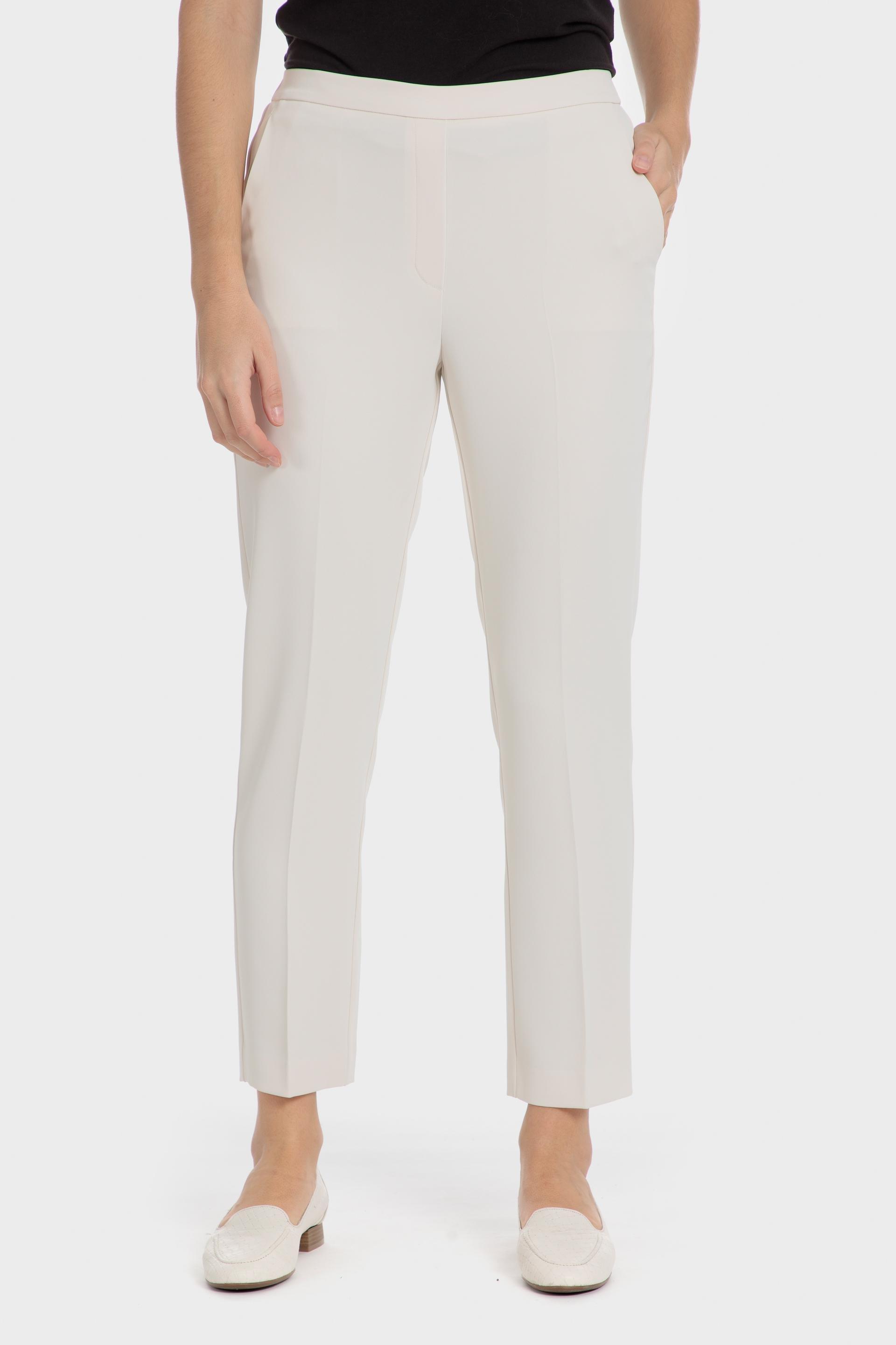 بنطال تشينو سادة بطول الكاحل، بيج, Beige Natual, medium