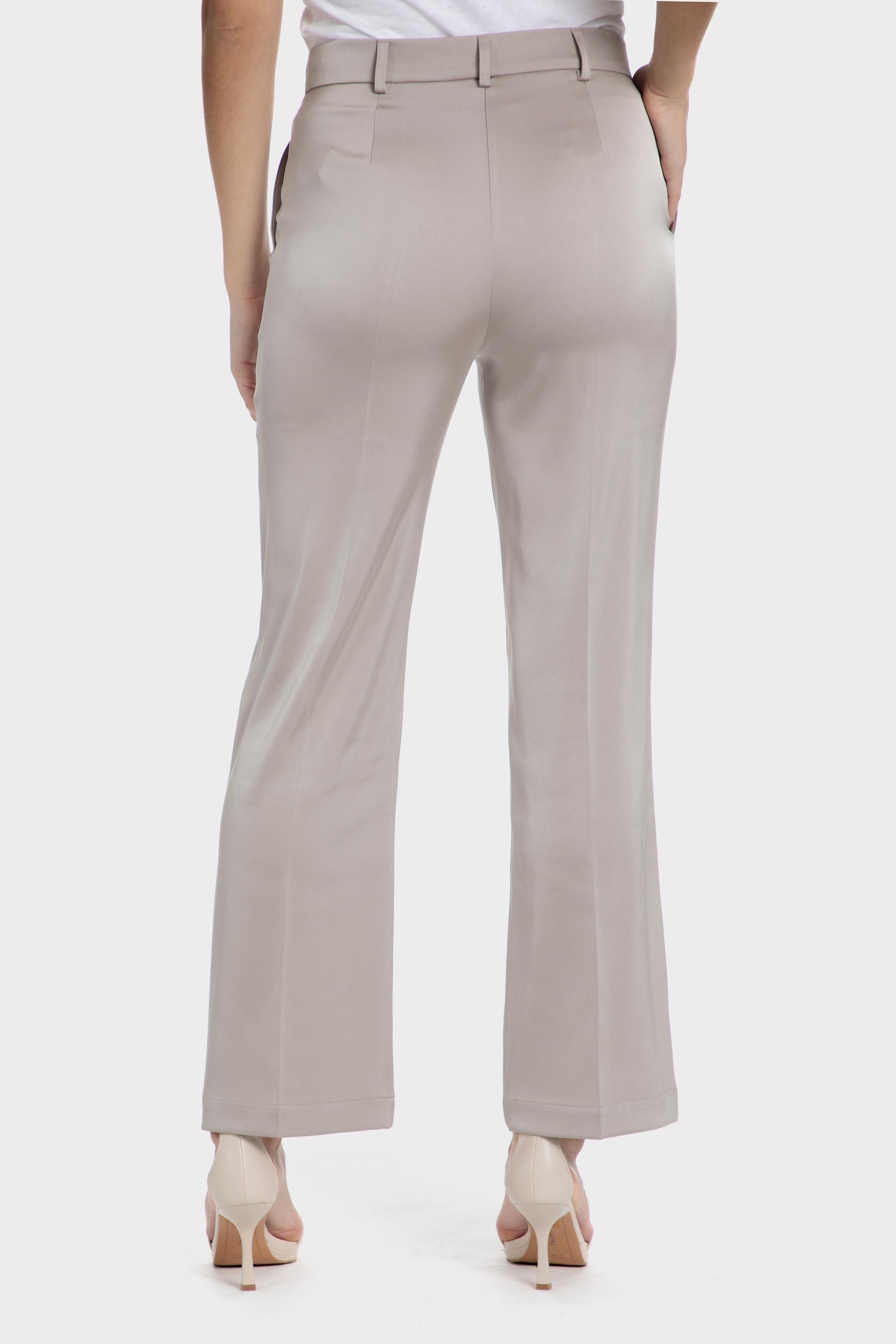 Beige Casual Cropped Trousers, , large image number 2