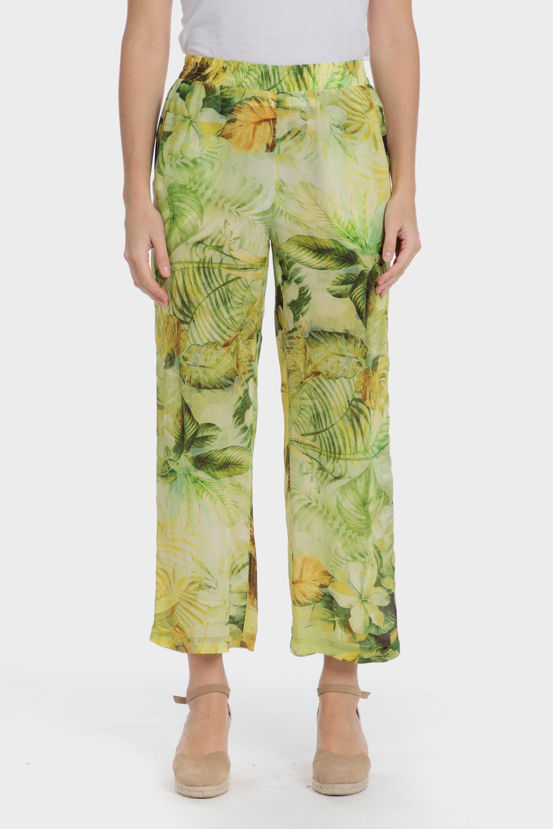 Multicolour Printed Trousers, Green Line, medium