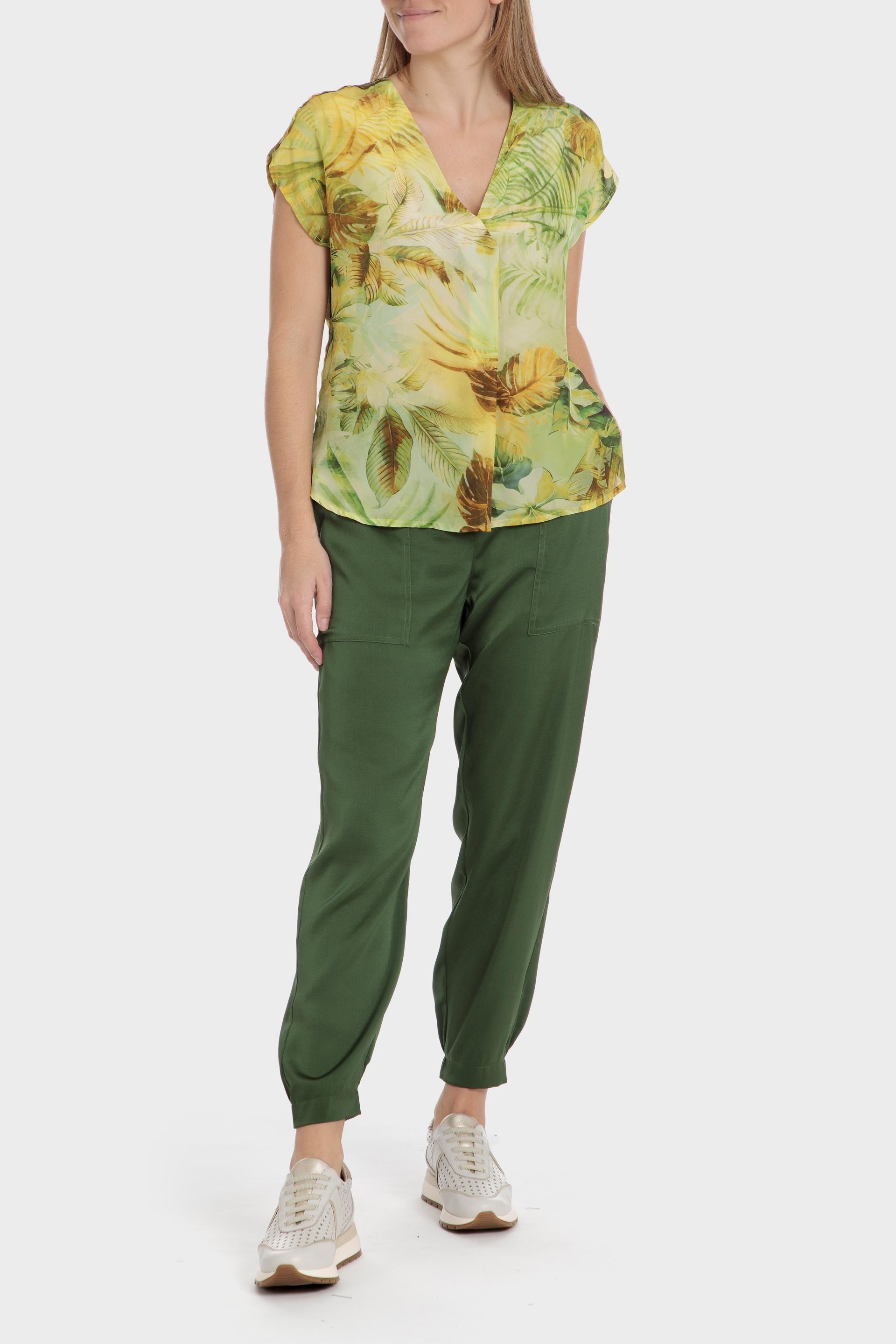 Green Ankle Length Trousers, Green Tea, large image number 2