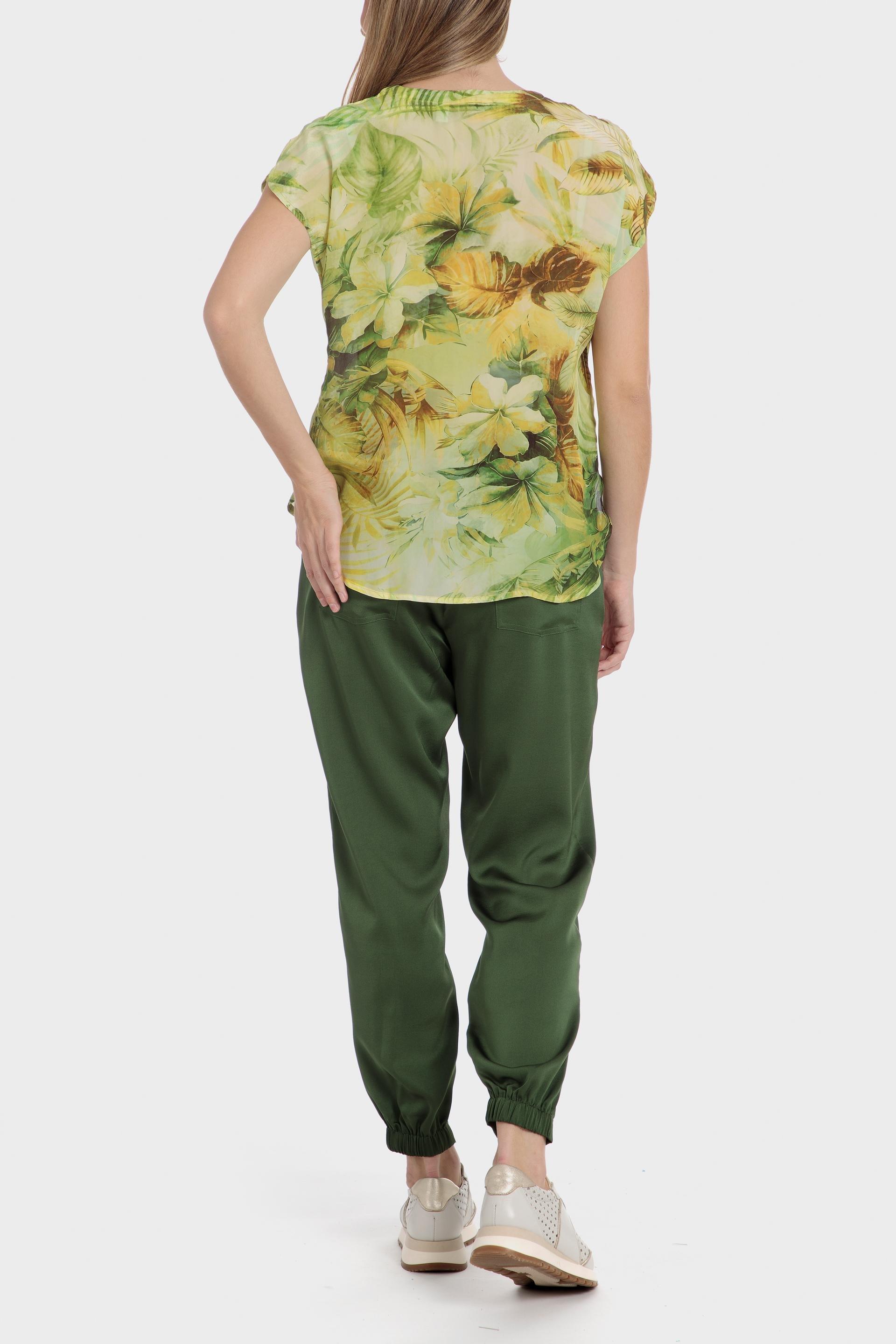 Green Ankle Length Trousers, Green Tea, large image number 3
