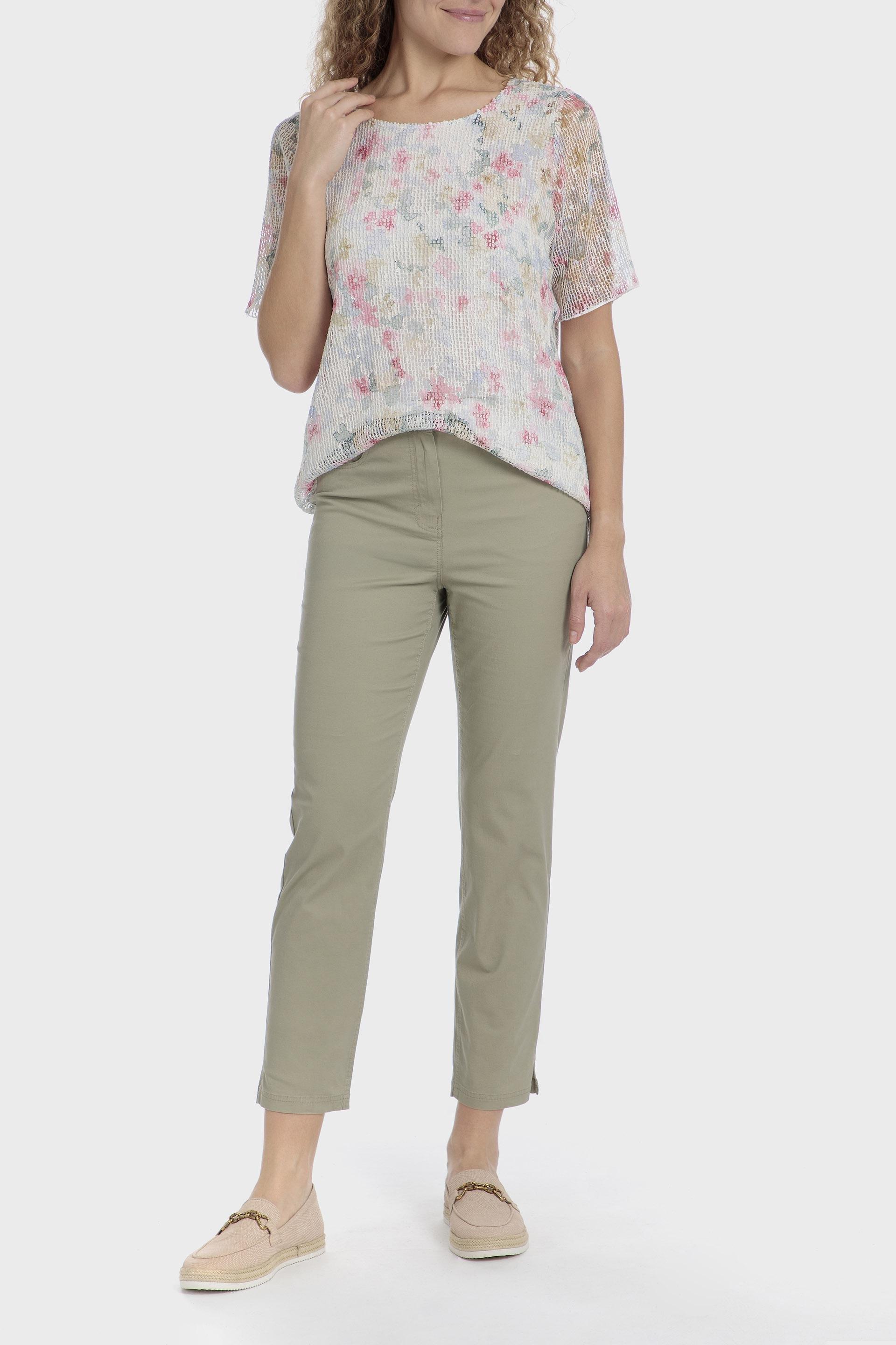 Green Crop Jeans, Green Safari, medium