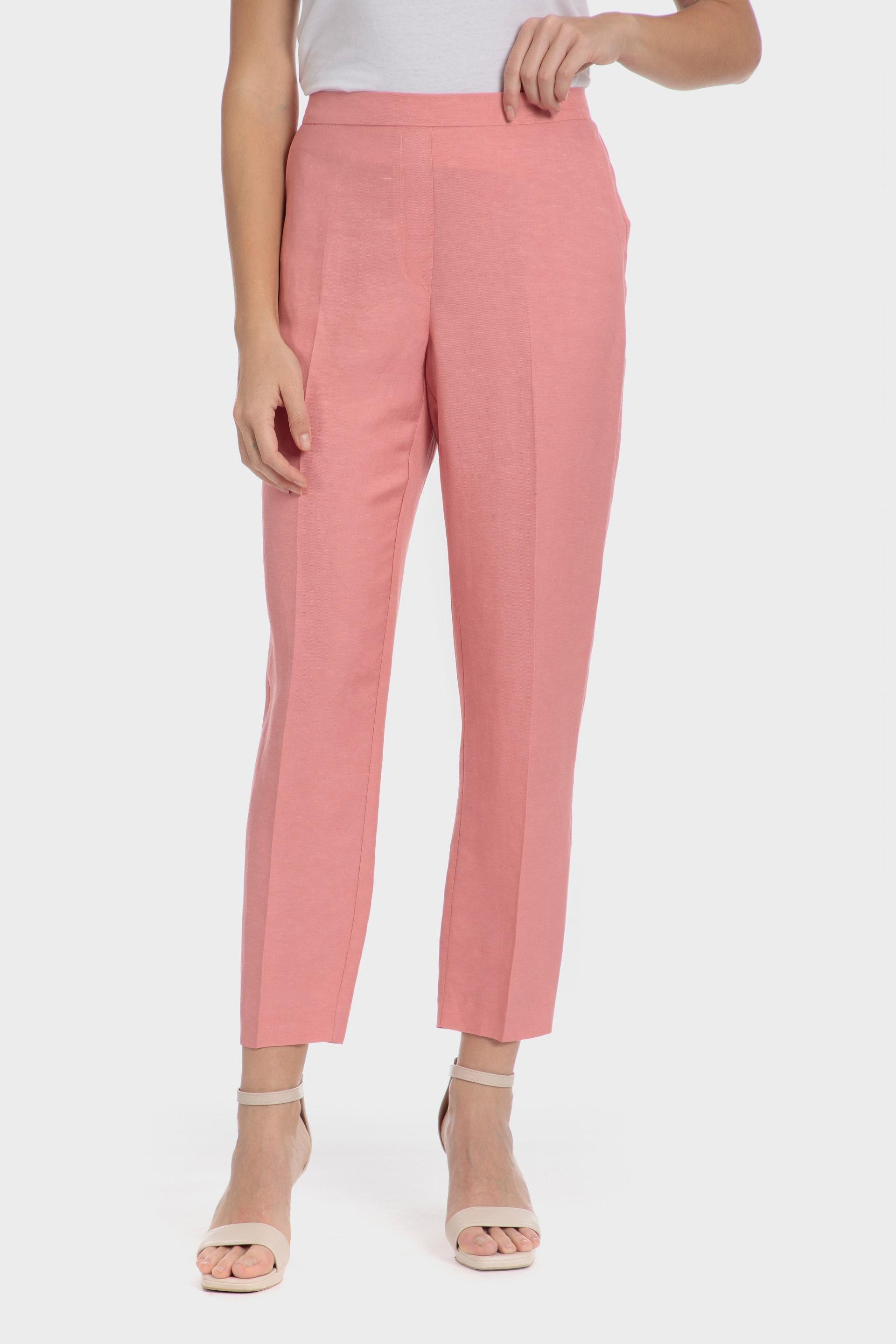 Pink Capri Trousers, Pink, large image number 1