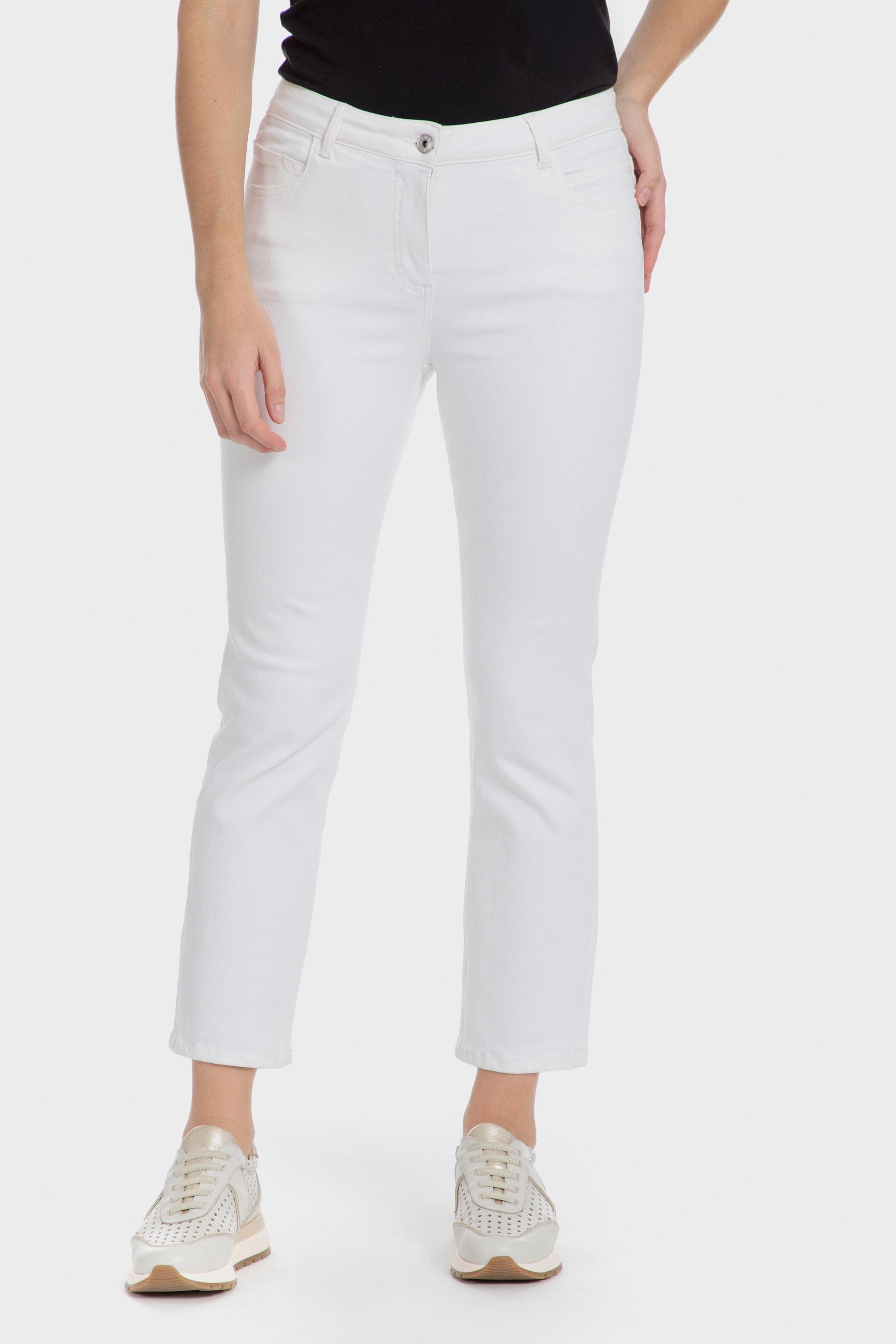 White Plain Casual Capri, , medium