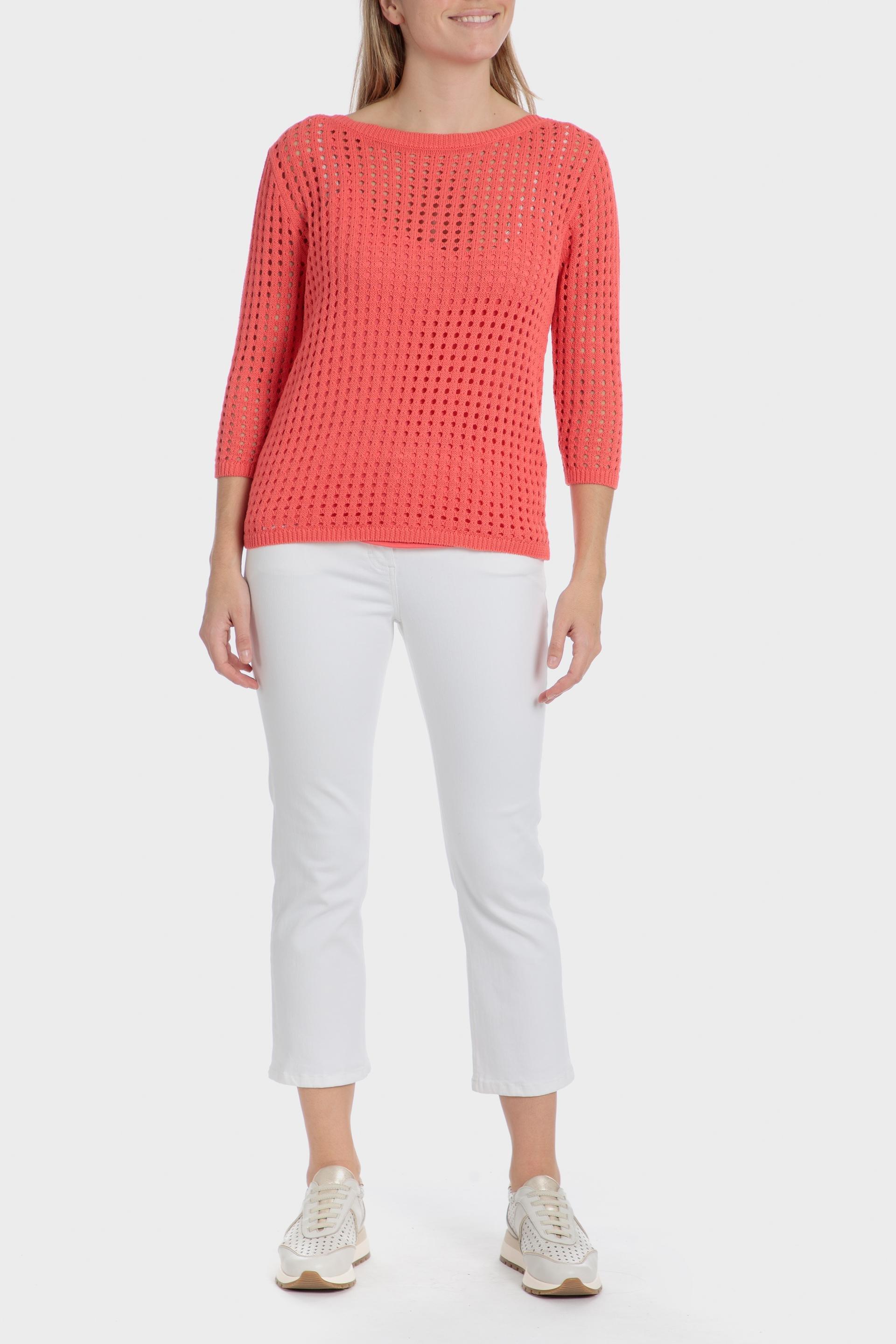 White Plain Casual Capri, , large image number 2