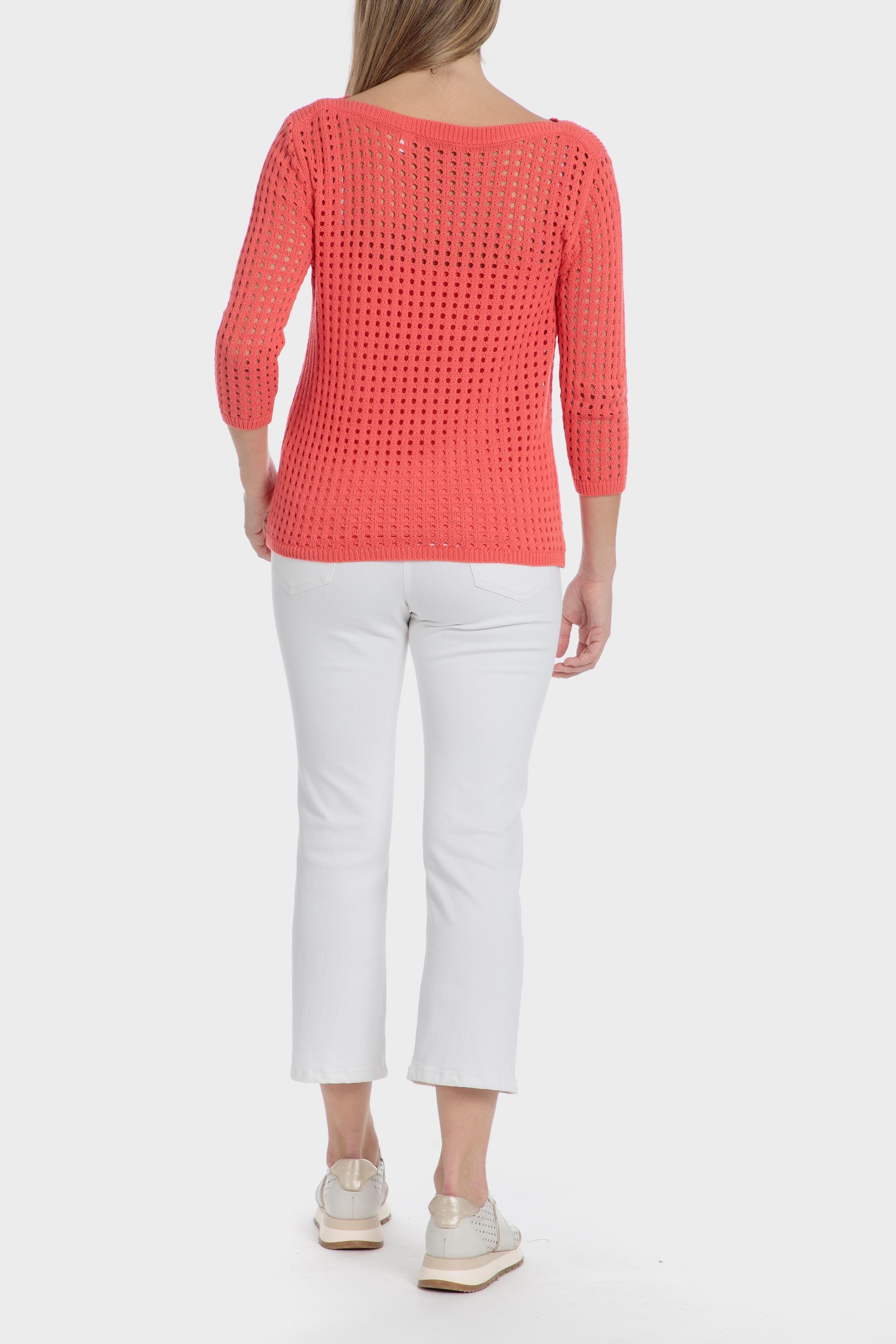 White Plain Casual Capri, , large image number 3