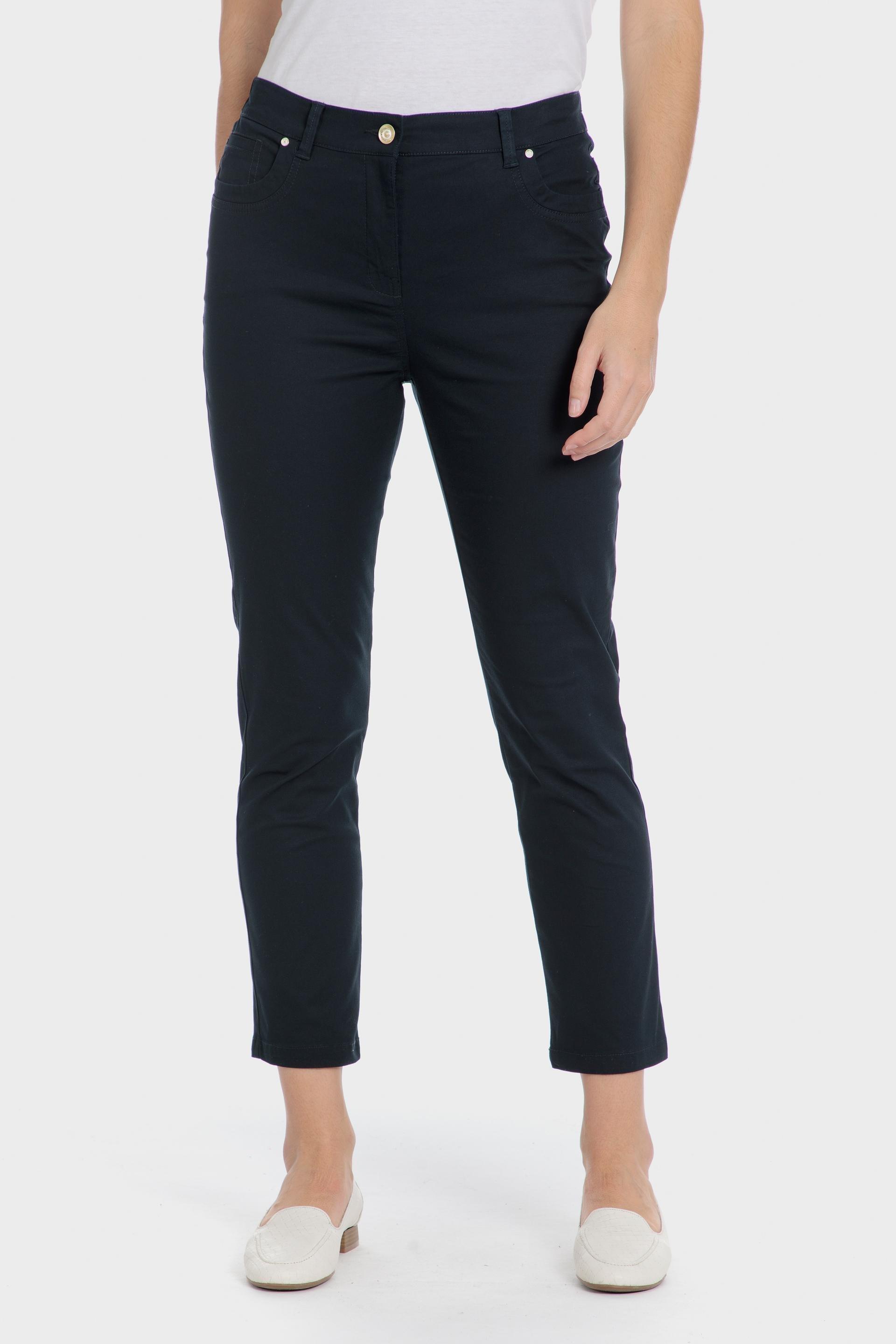 Navy Capri Pants, 3701_104, large image number 0