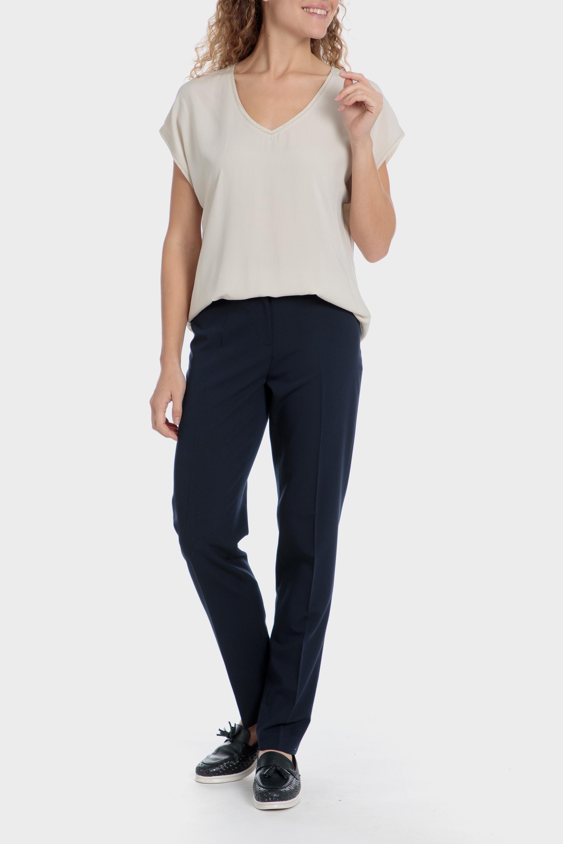Black Plain Casual Cropped Trousers, Black, large image number 4