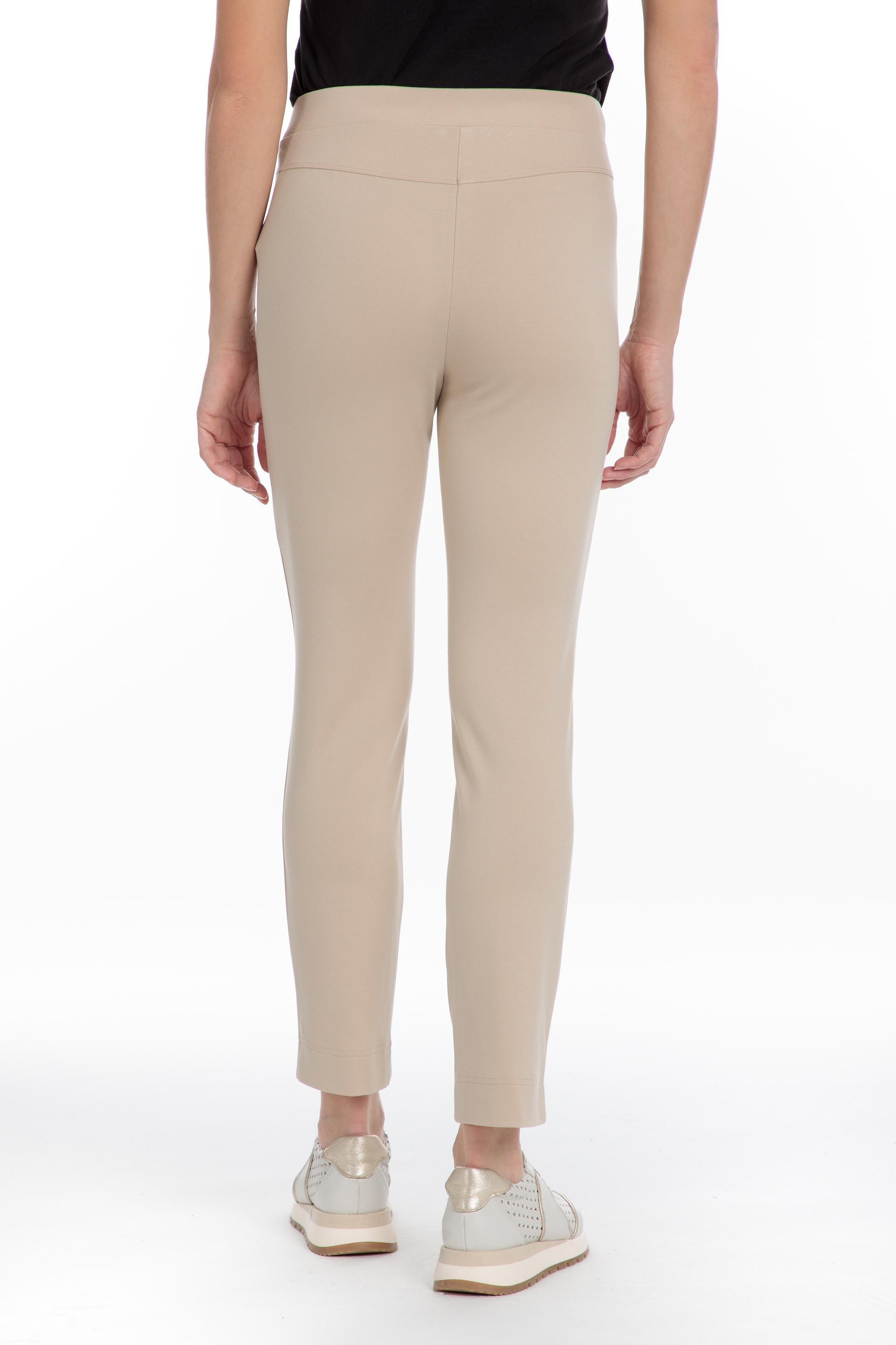Cream Printed Casual Cropped Trousers, , large image number 3
