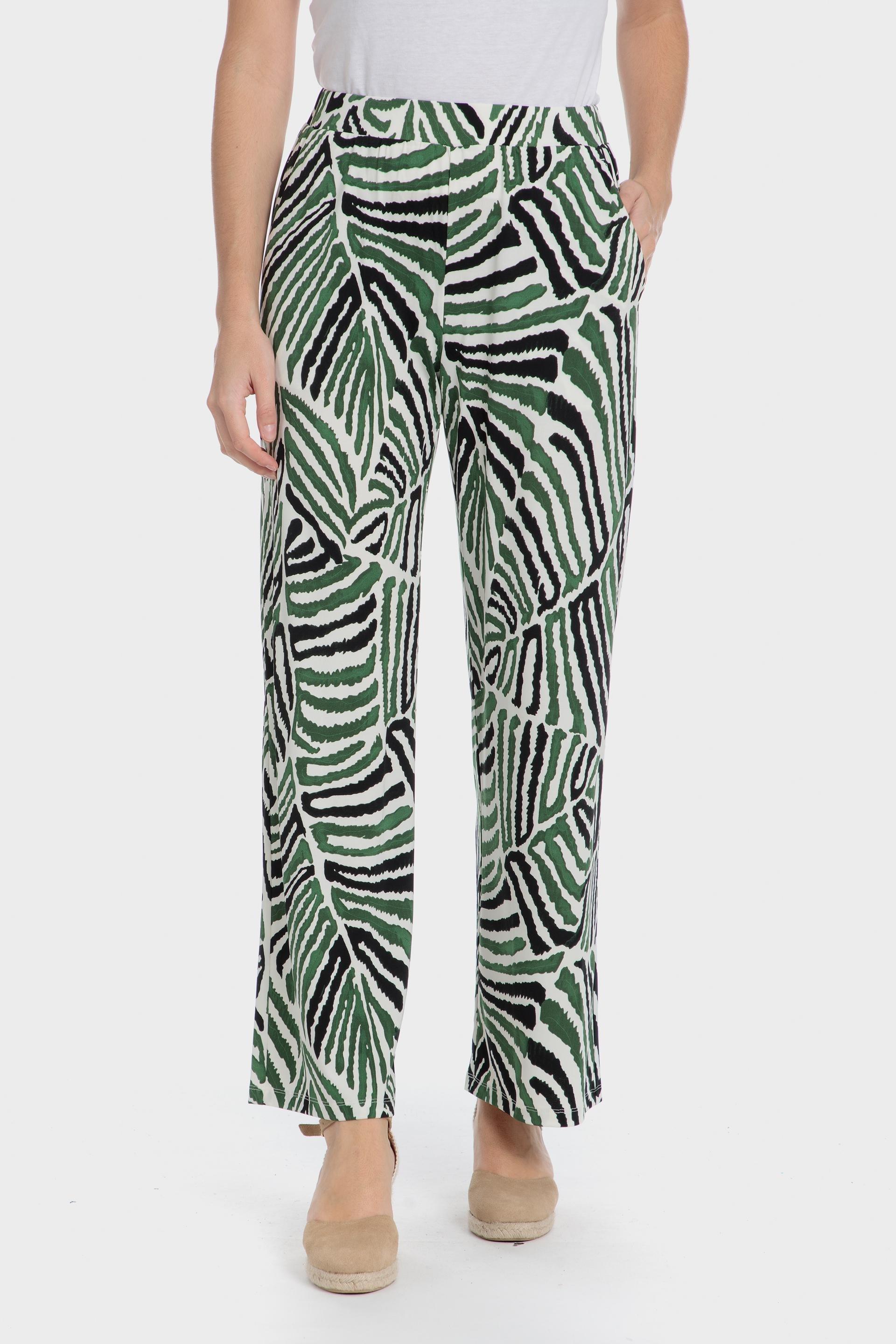 Multicolour Printed Trousers, Green, large image number 1
