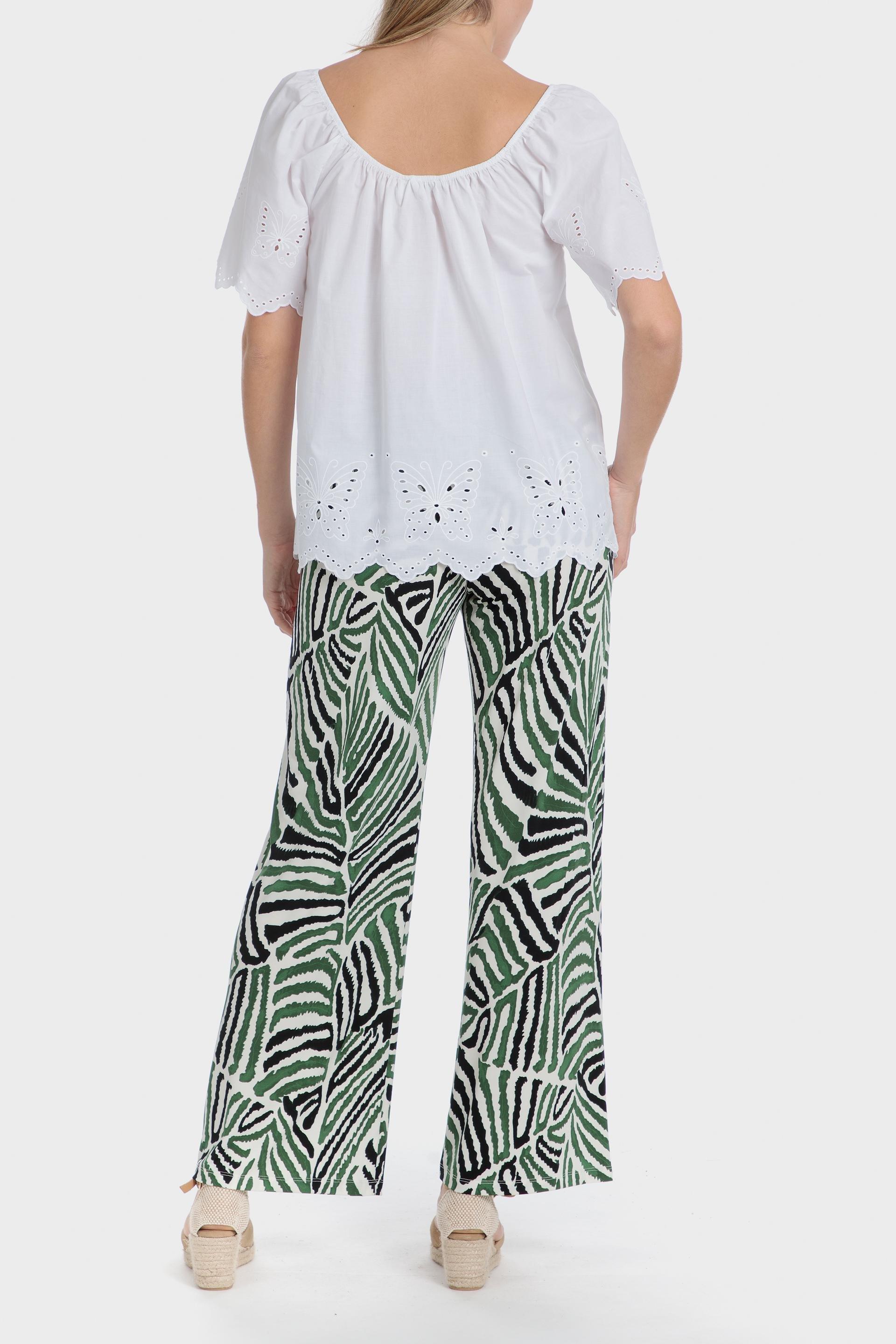 Multicolour Printed Trousers, Green, large image number 2
