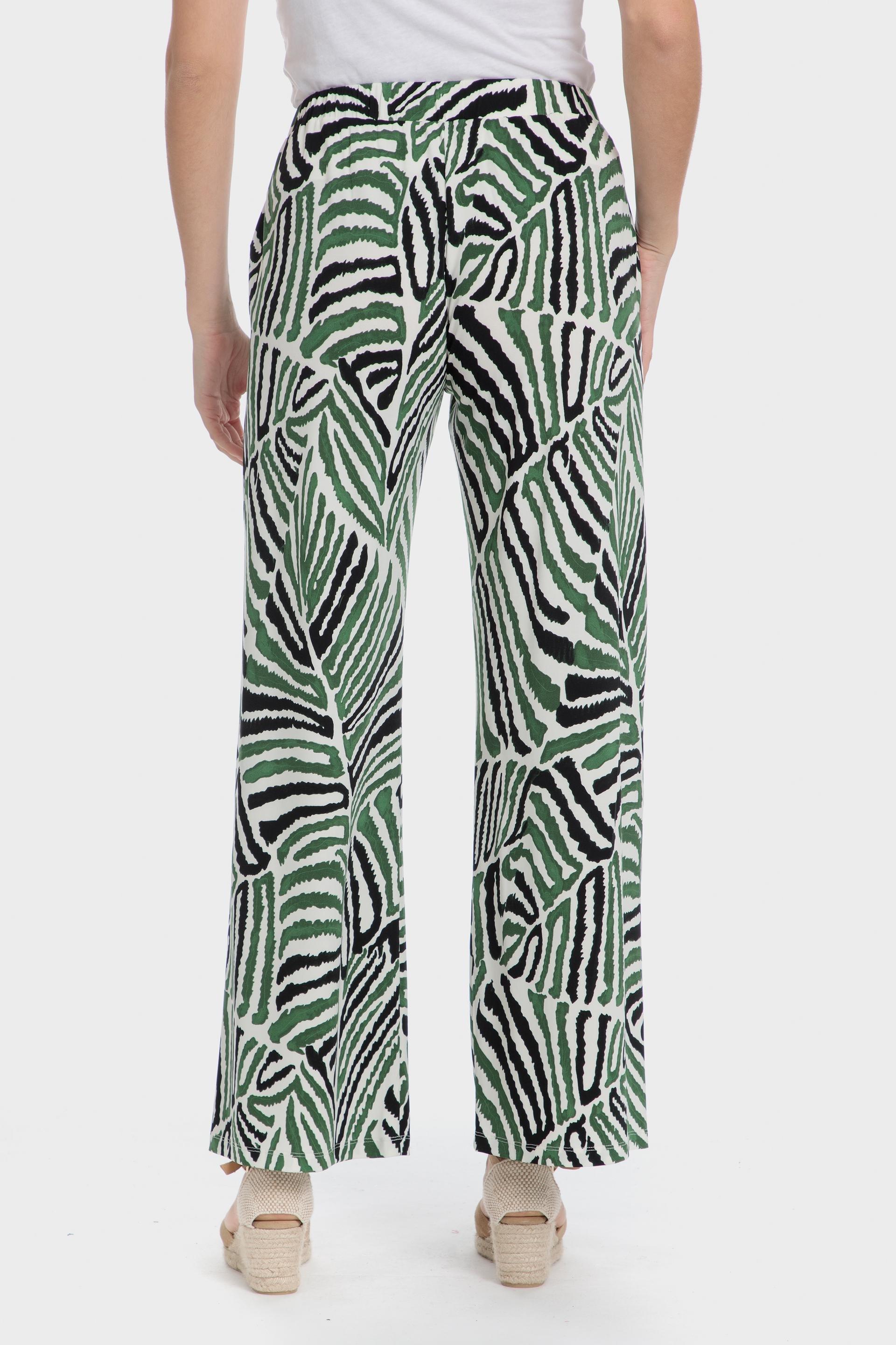 Multicolour Printed Trousers, Green, large image number 3