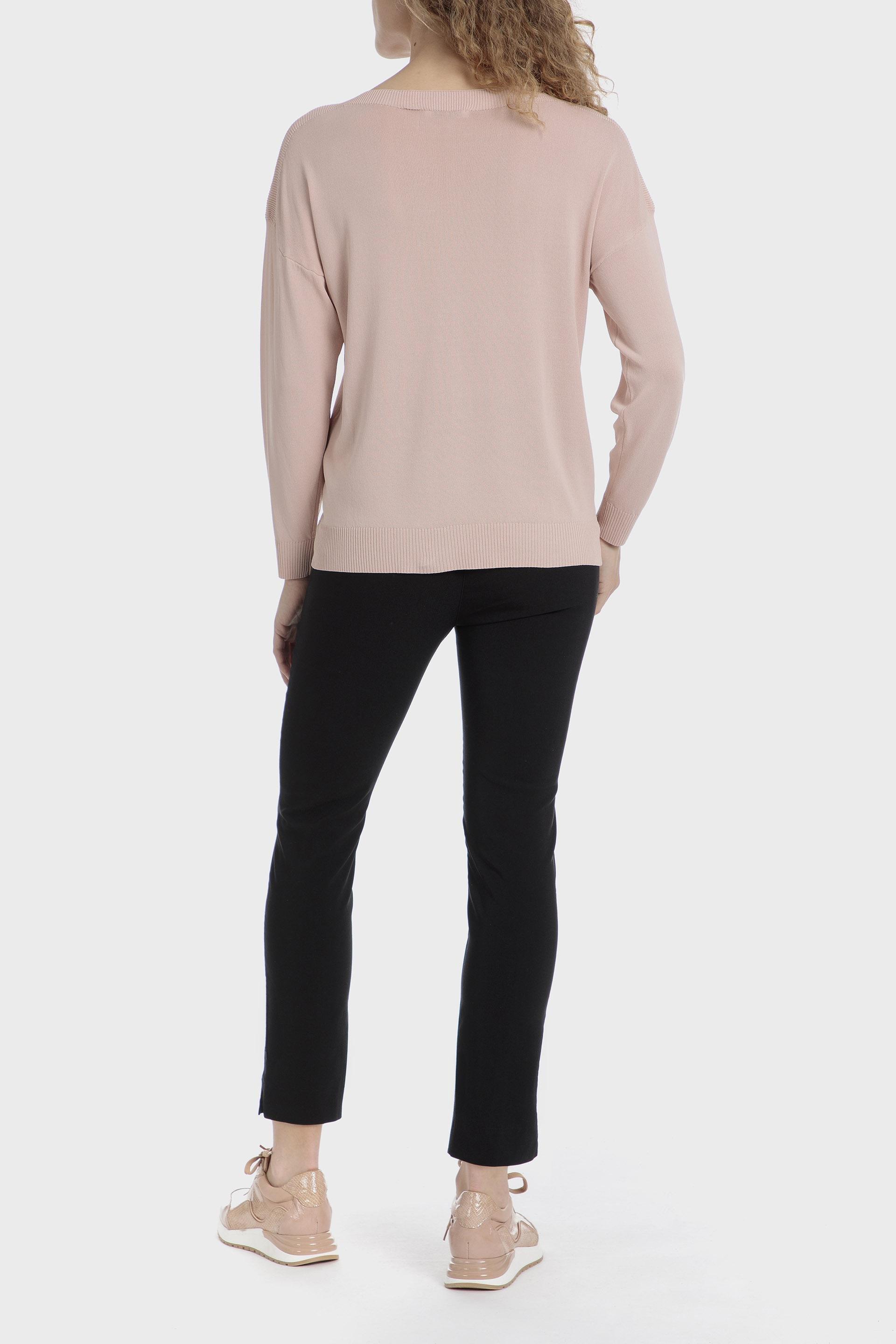 Black Plain Casual Cropped Trousers, , large image number 3