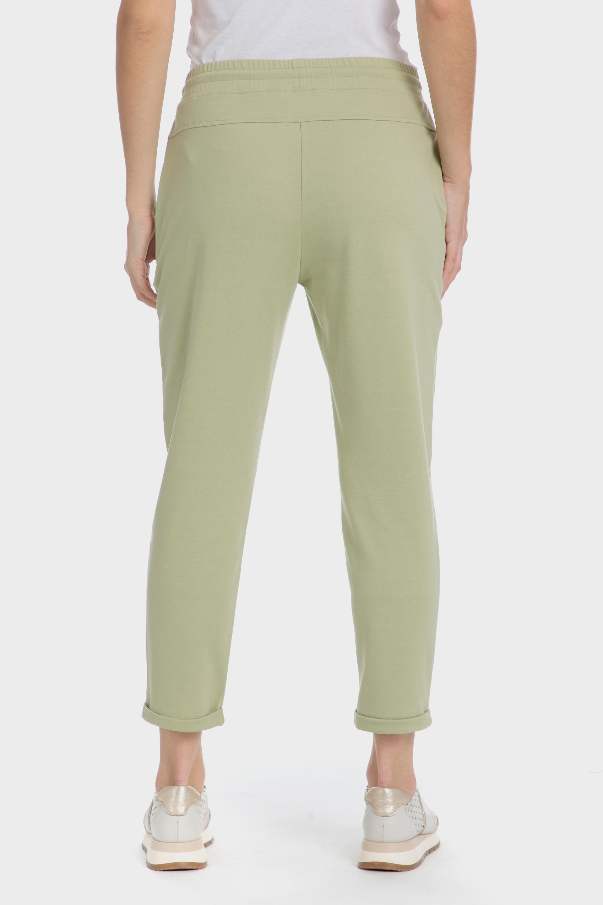 Straight-Leg Plain Casual Trousers, 3701_285, large image number 1