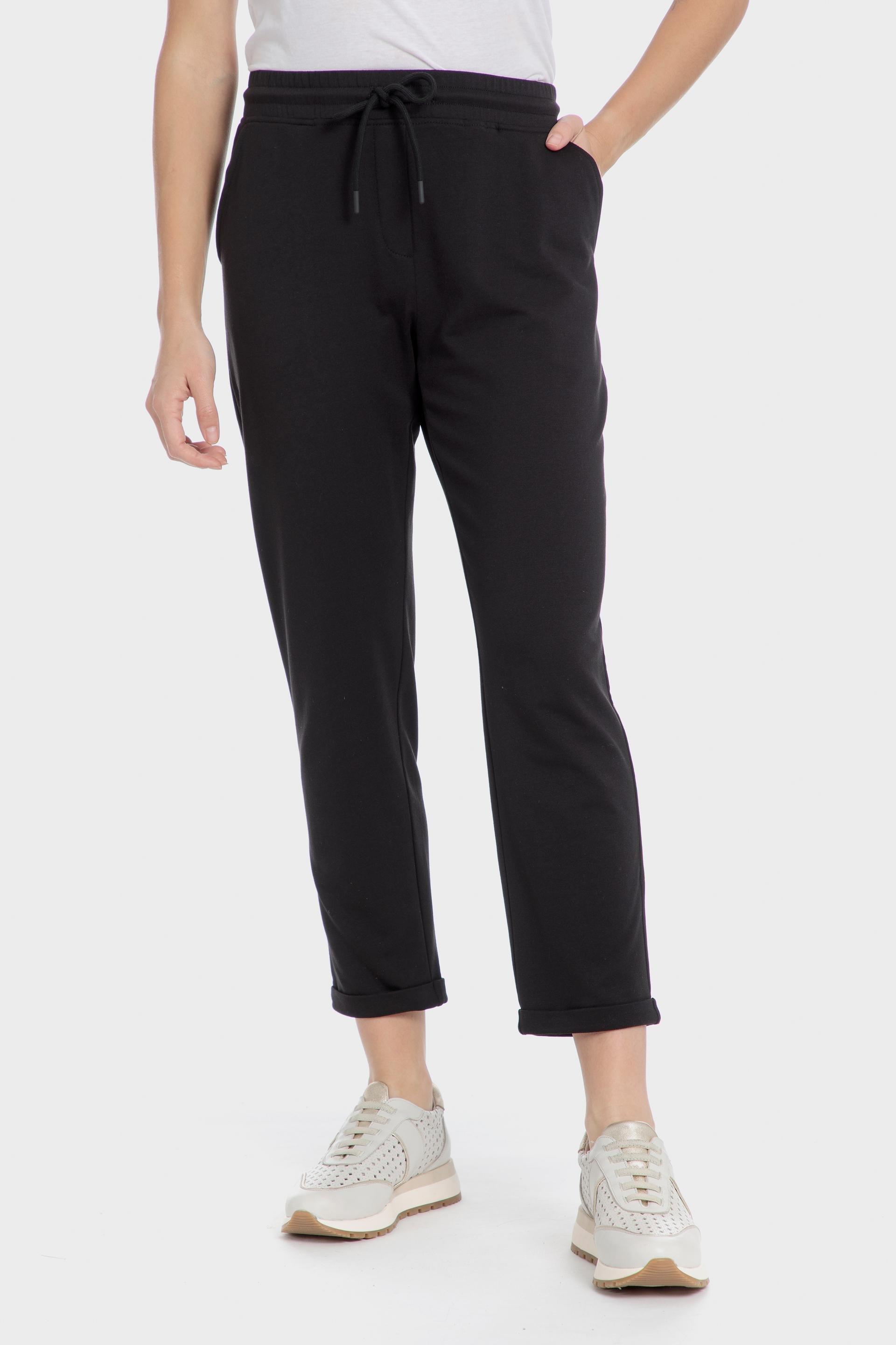 بنطال رياضي كاجوال بقصة سليم فت، أسود, Black, large image number 0