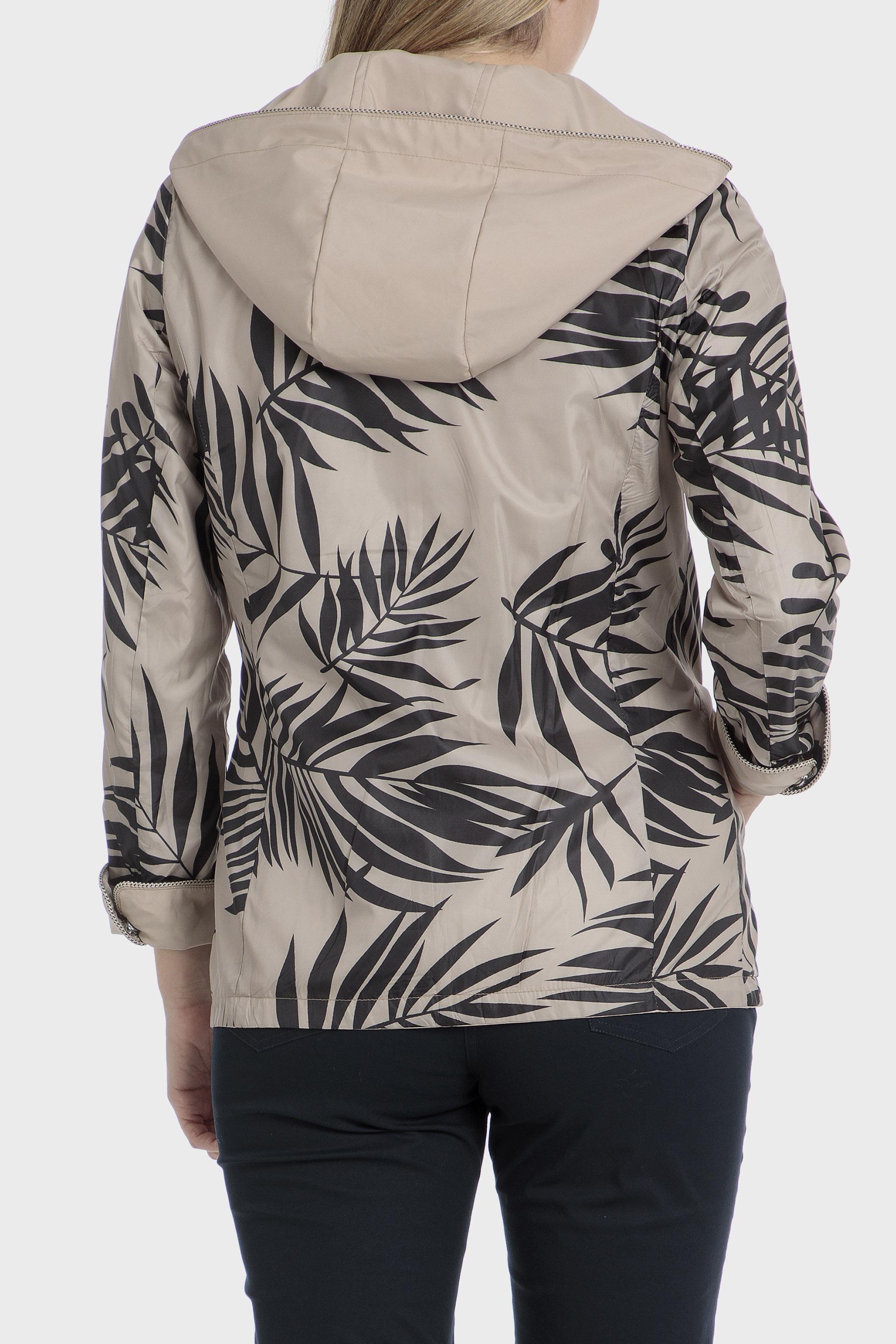 Beige Plain Parkas Rain Wear, , large image number 3