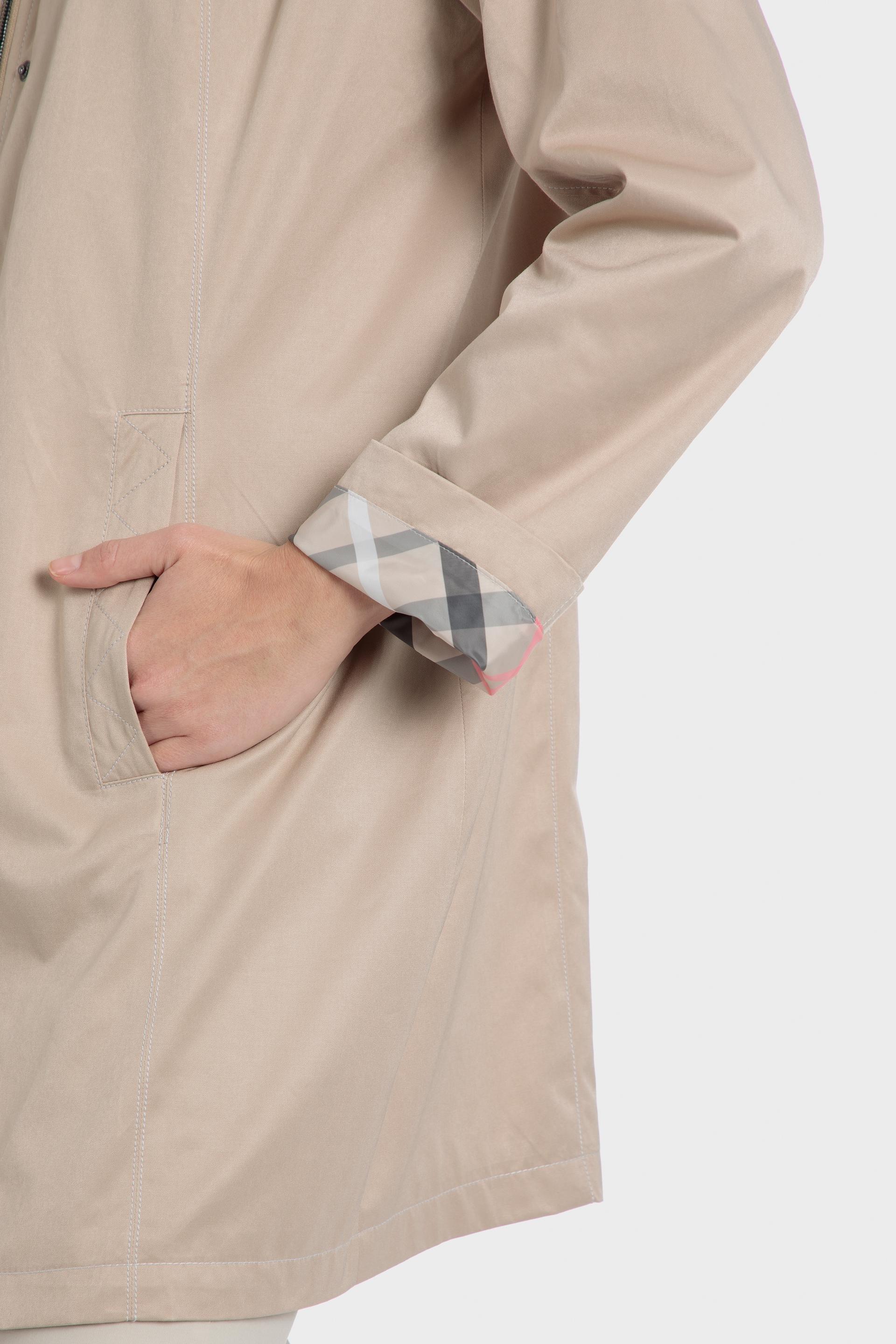 Beige Trench Coat, , large image number 3