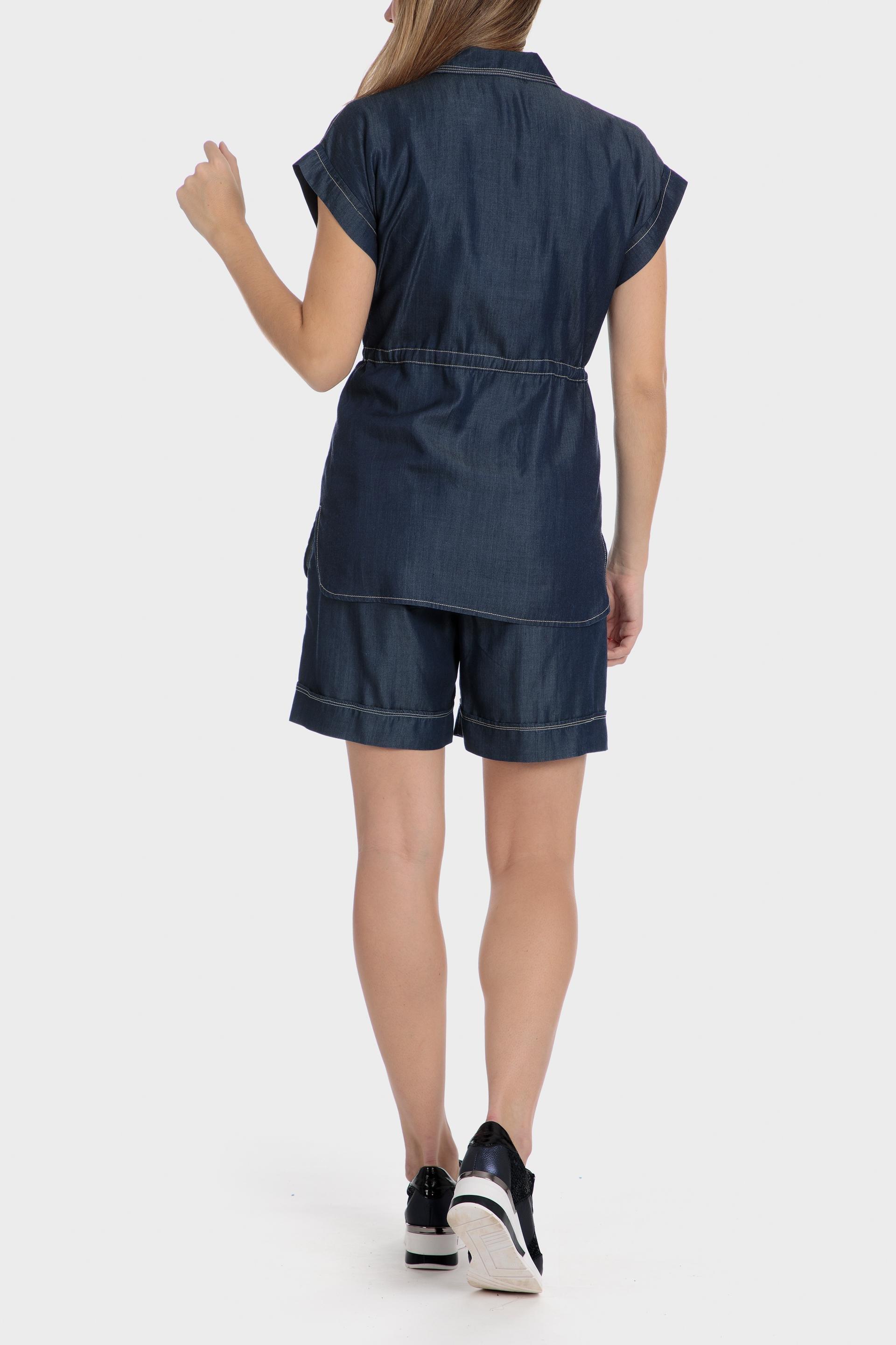 Navy Overshirt Lyocell, , large image number 3