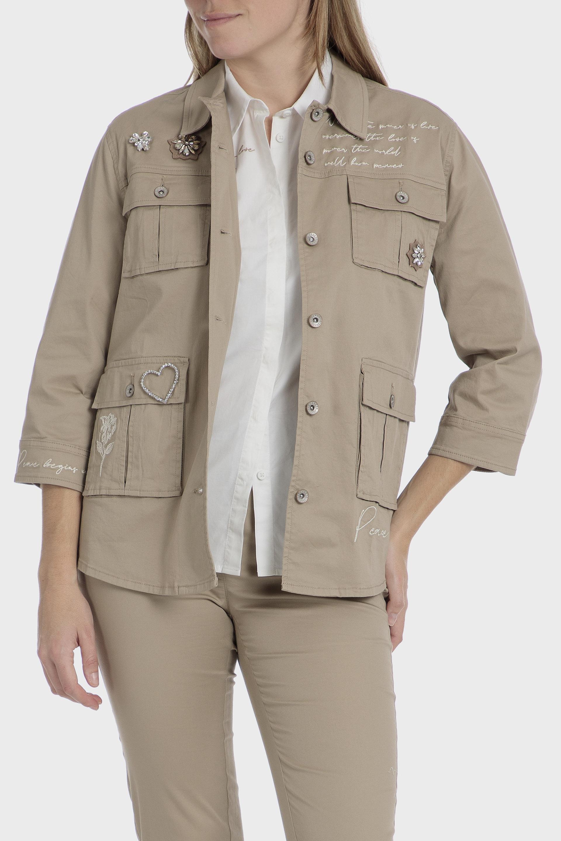Beige Sud Details Overshirt, , large image number 0