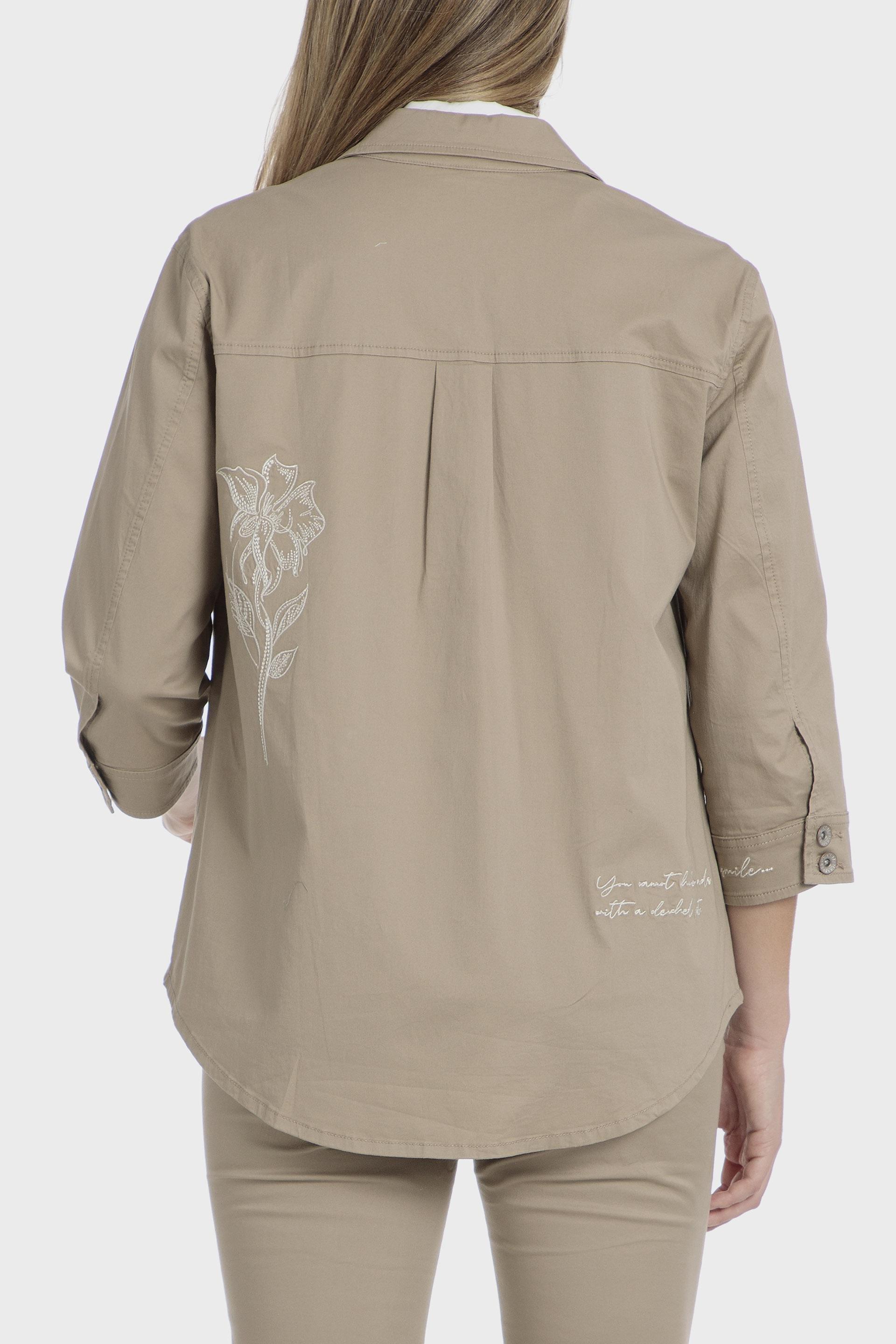 Beige Sud Details Overshirt, , large image number 1