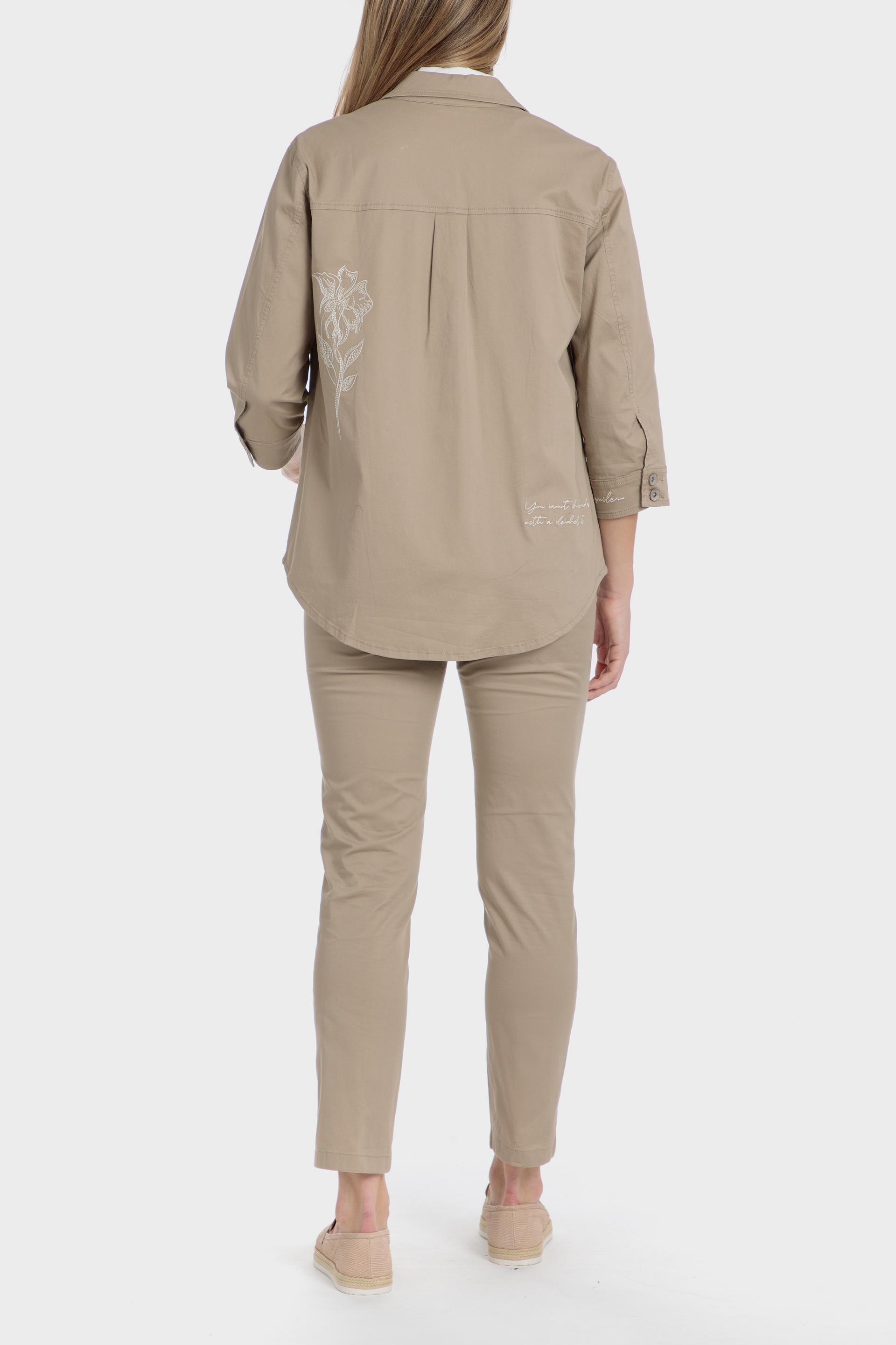 Beige Sud Details Overshirt, , large image number 4