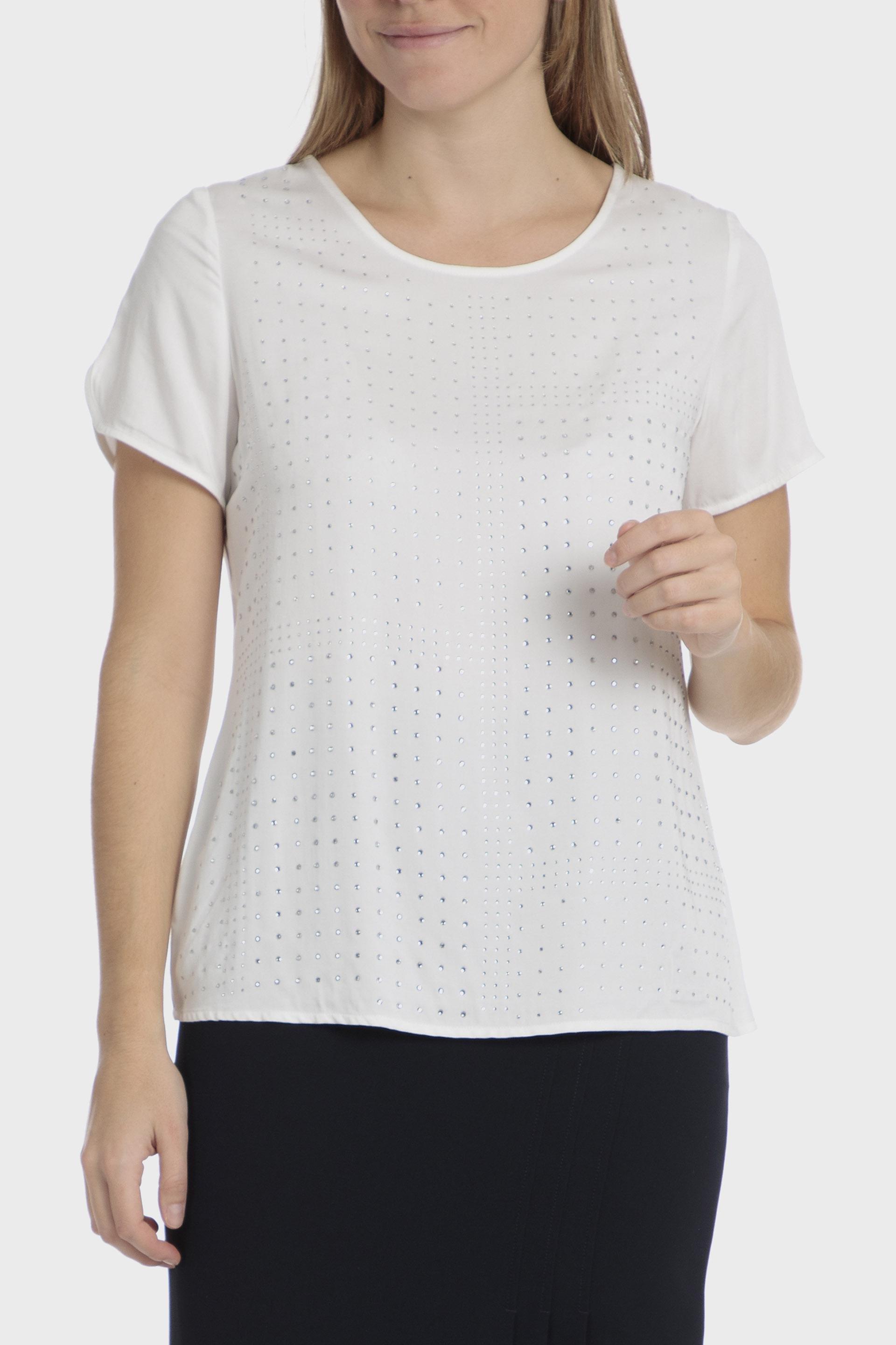 White Open-Work Knit Casual Cropped, , medium