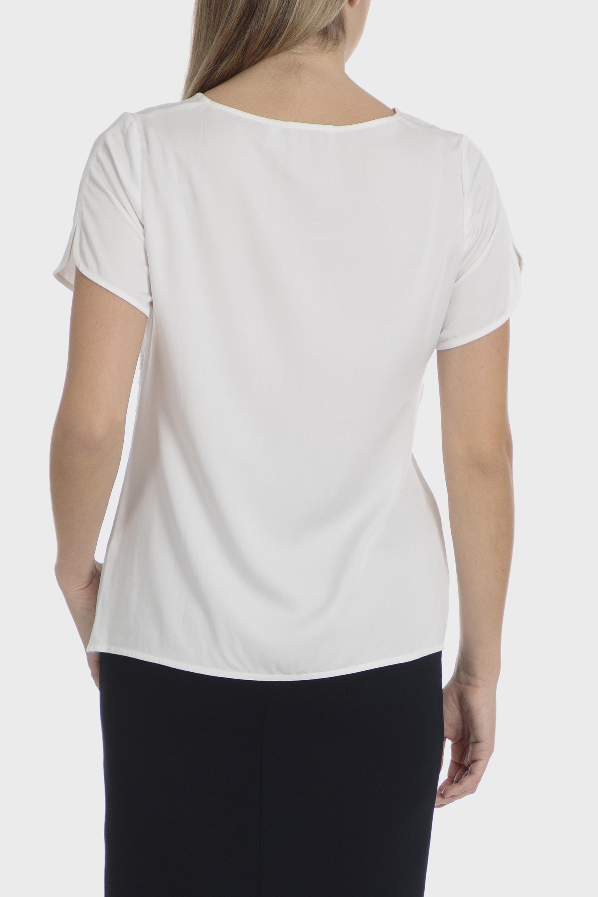 White Open-Work Knit Casual Cropped, , large image number 2