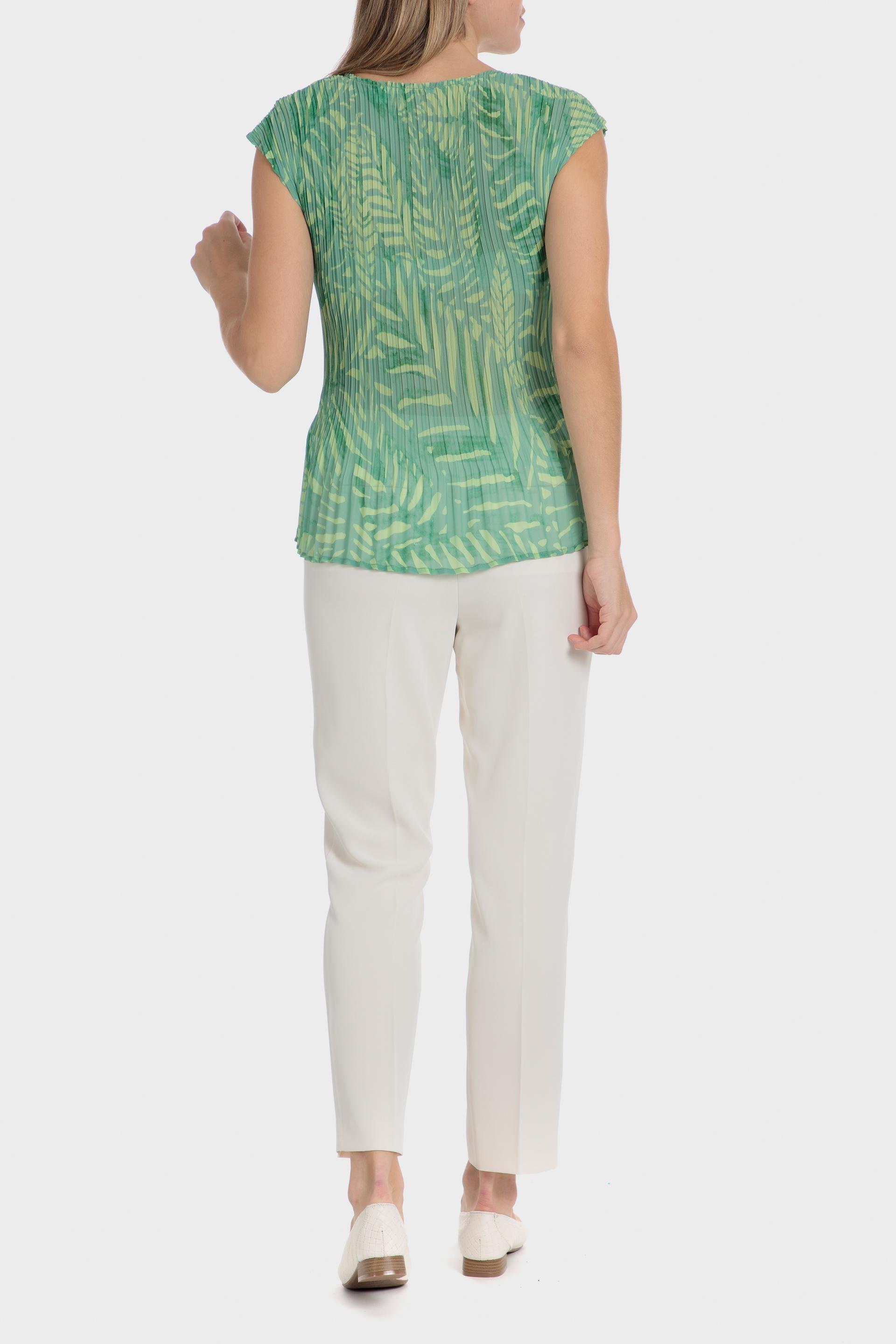 بلوزة بطبعة استوائية، أخضر, Green, medium