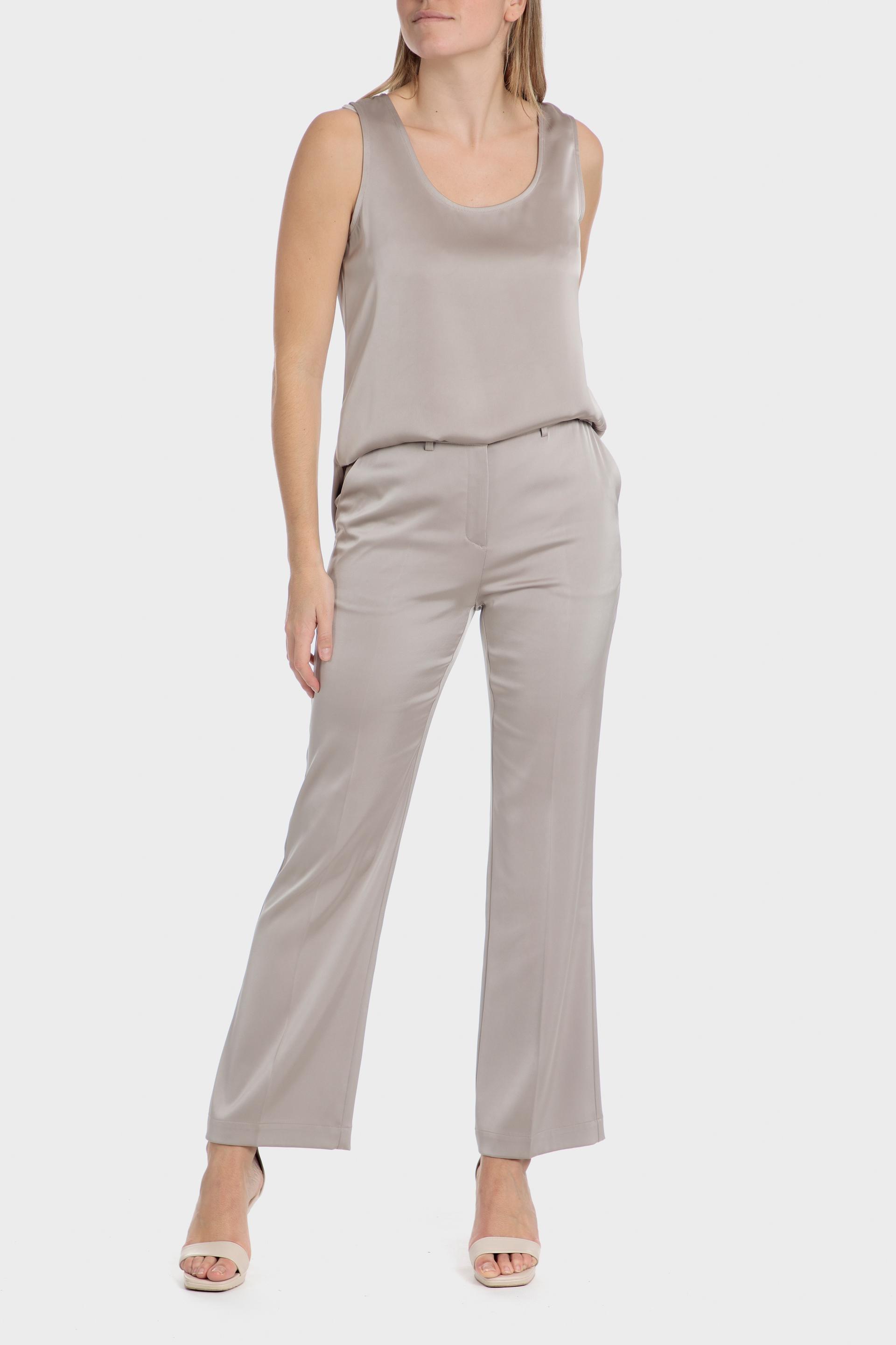 Beige Classic Satin Top, 3701_129, large image number 3