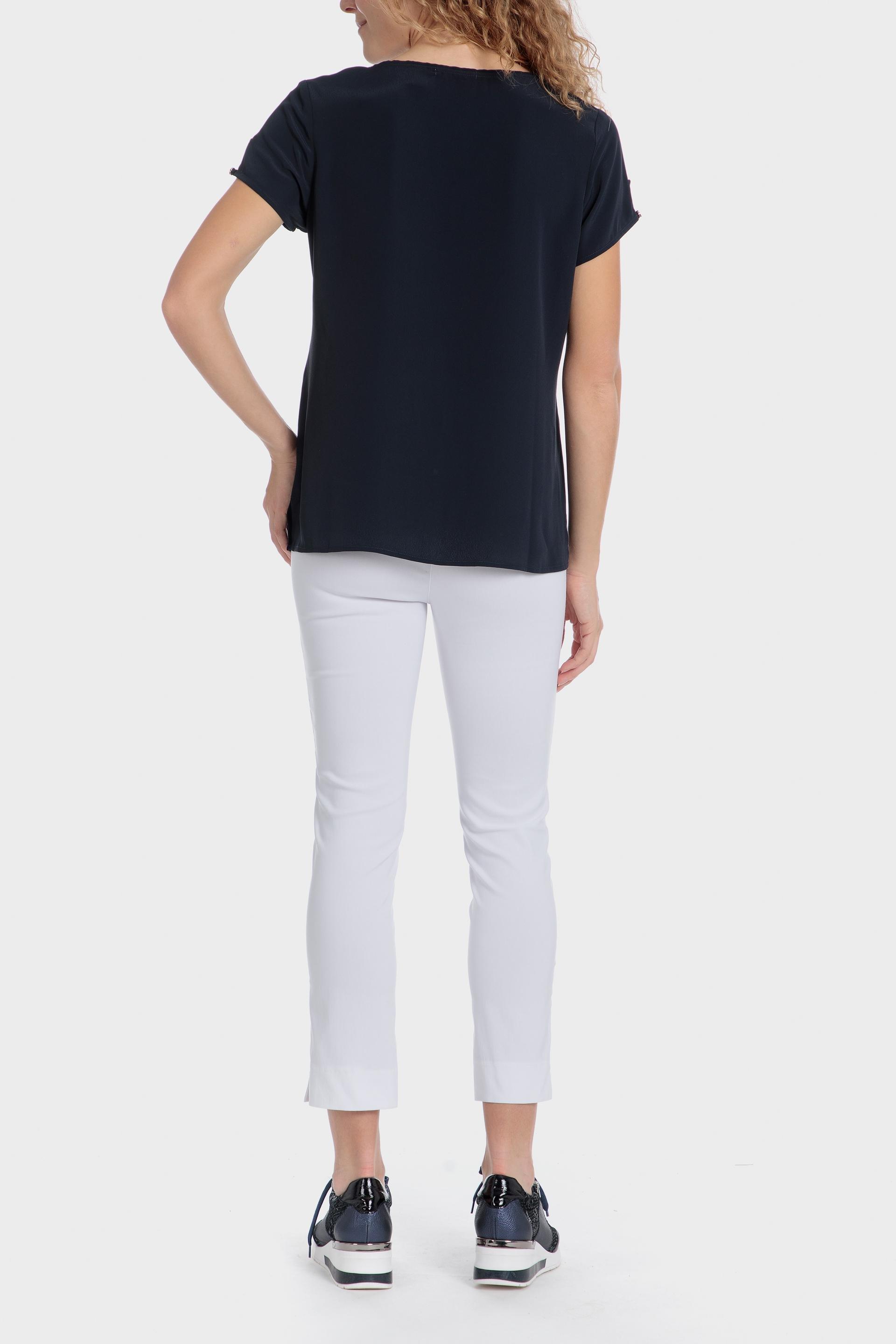 Navy Plain Basic Athleisure Top, , large image number 7