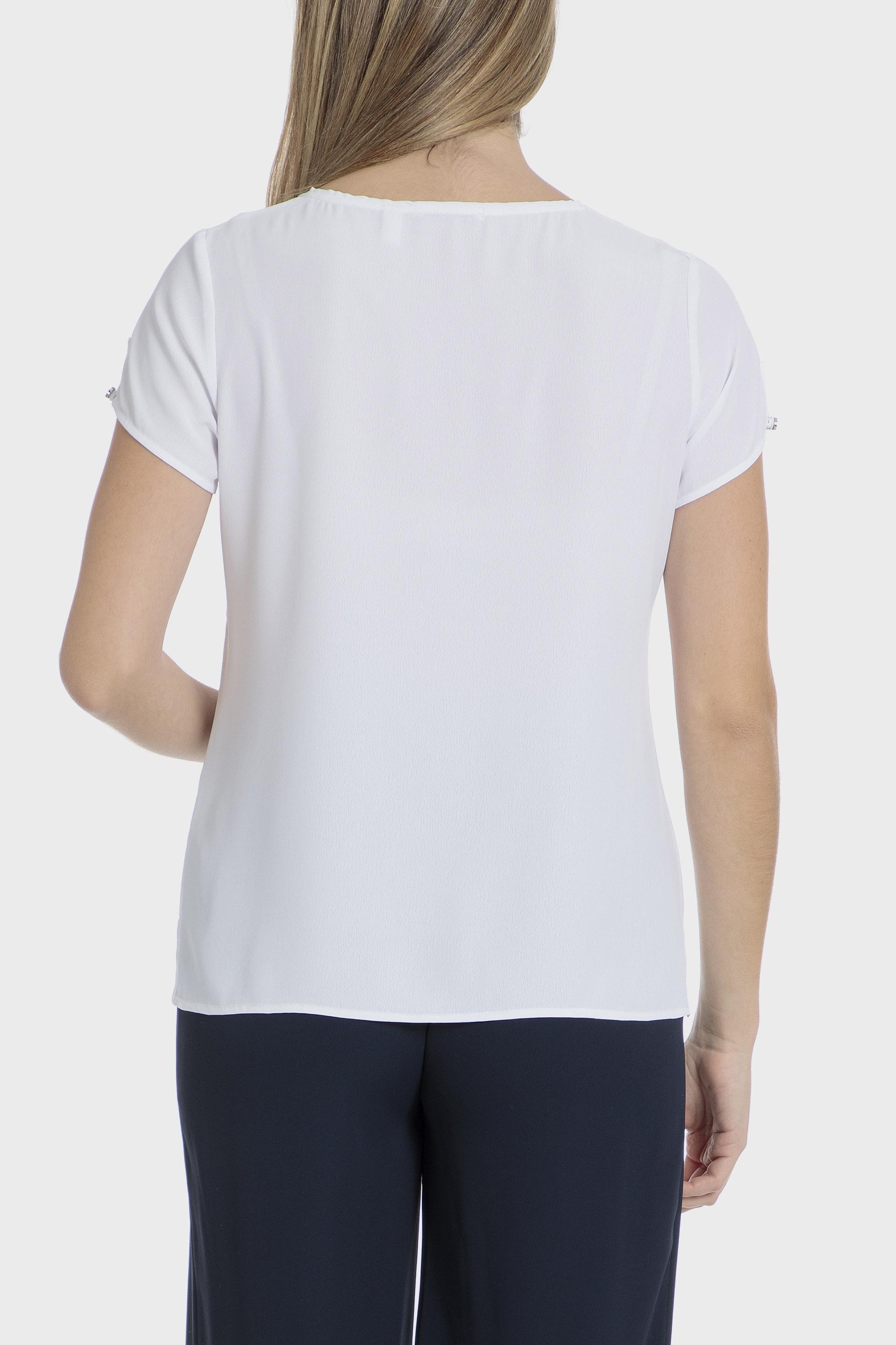 White Plain Basic Retro Top, , large image number 2