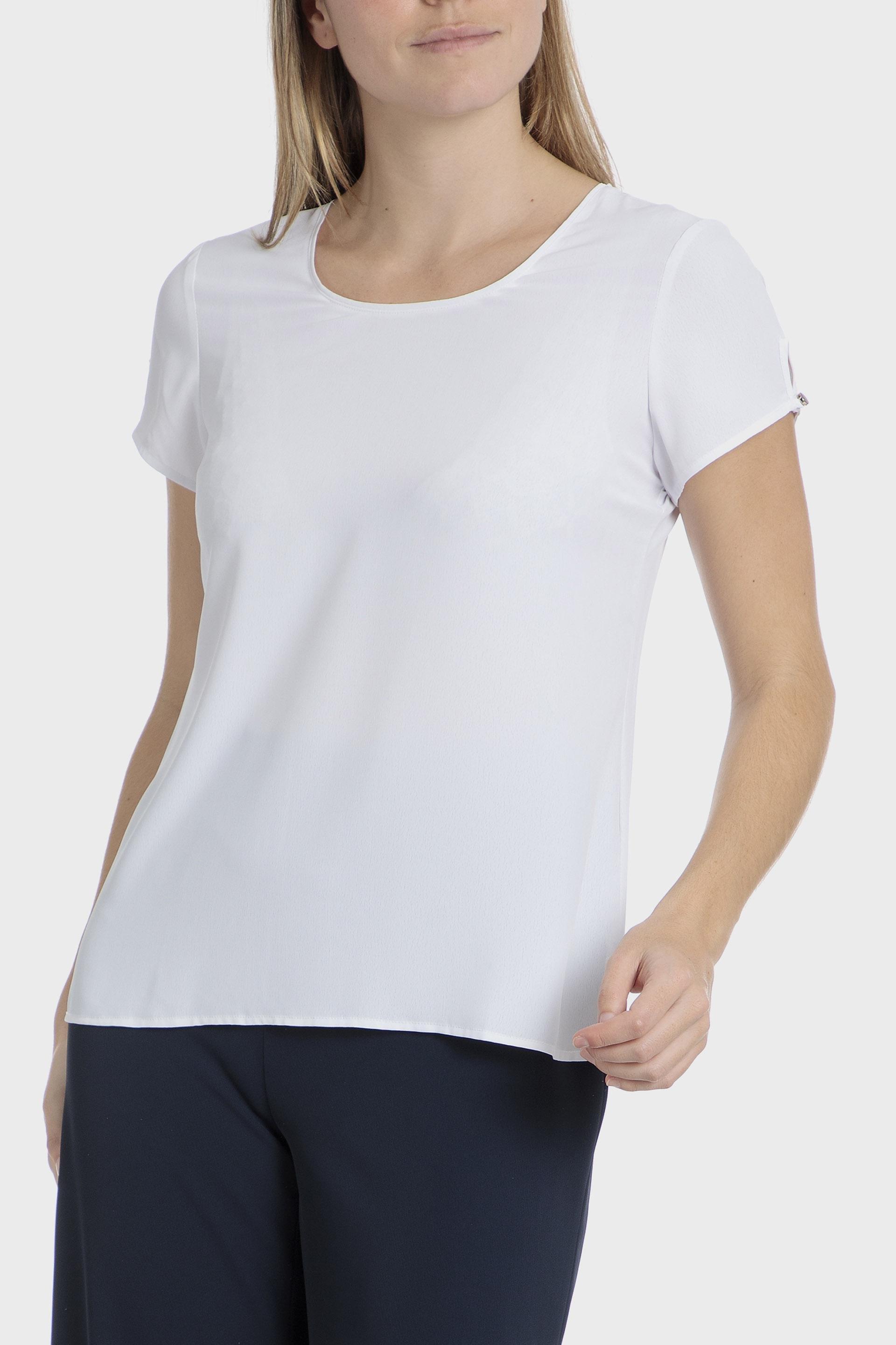 White Plain Basic Retro Top, , large image number 6