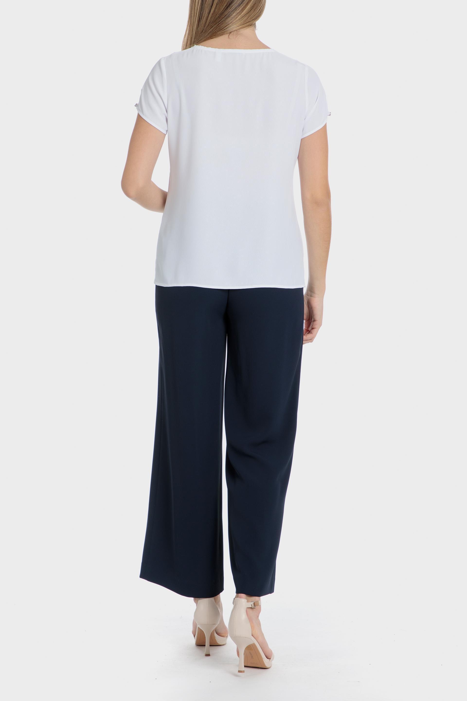 White Plain Basic Retro Top, , large image number 8