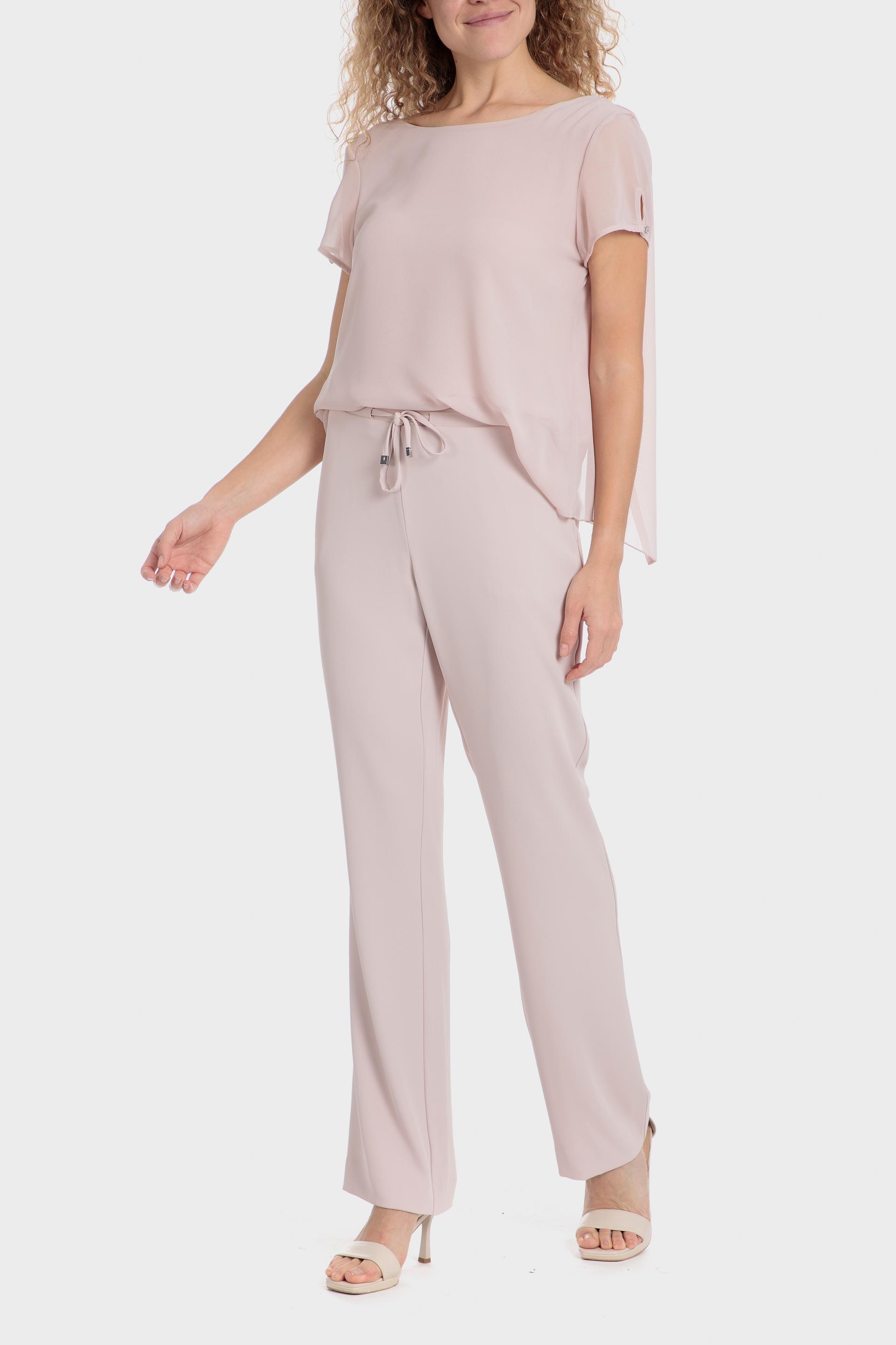 Pink Plain Knit Cropped Top, 3701_351, medium