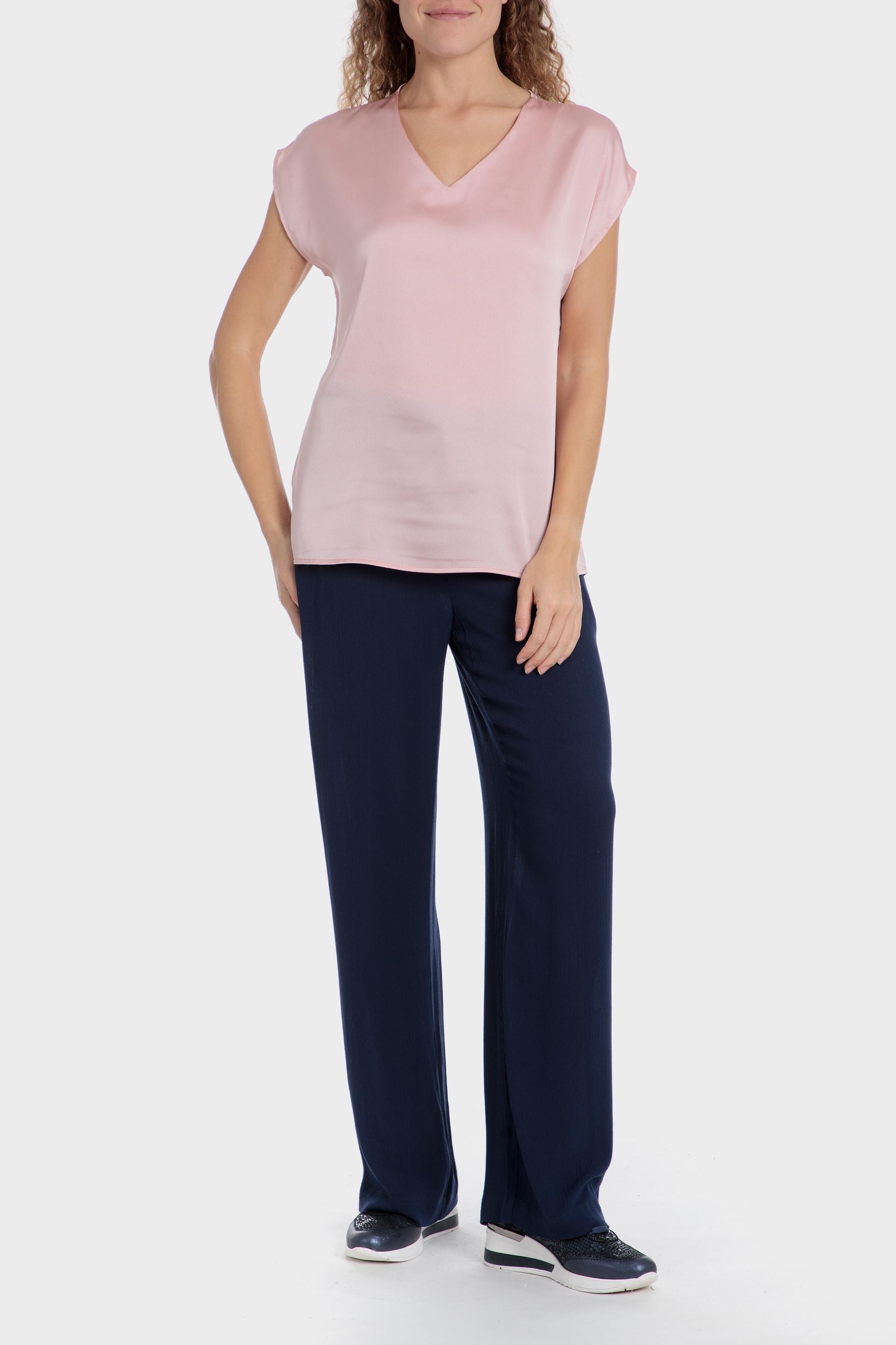 Pink Satin Finish Blouse, , large image number 2