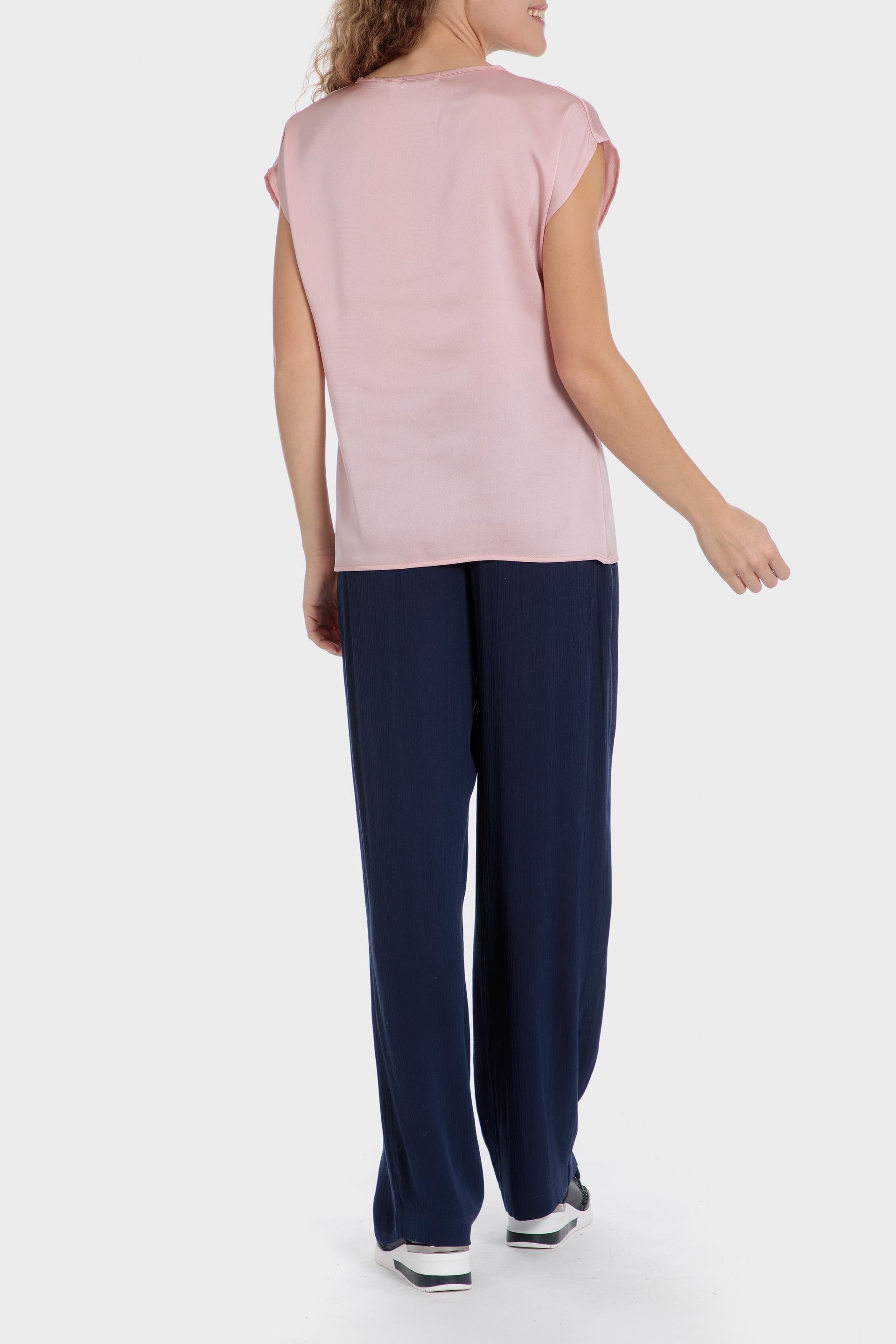 Pink Satin Finish Blouse, , large image number 3