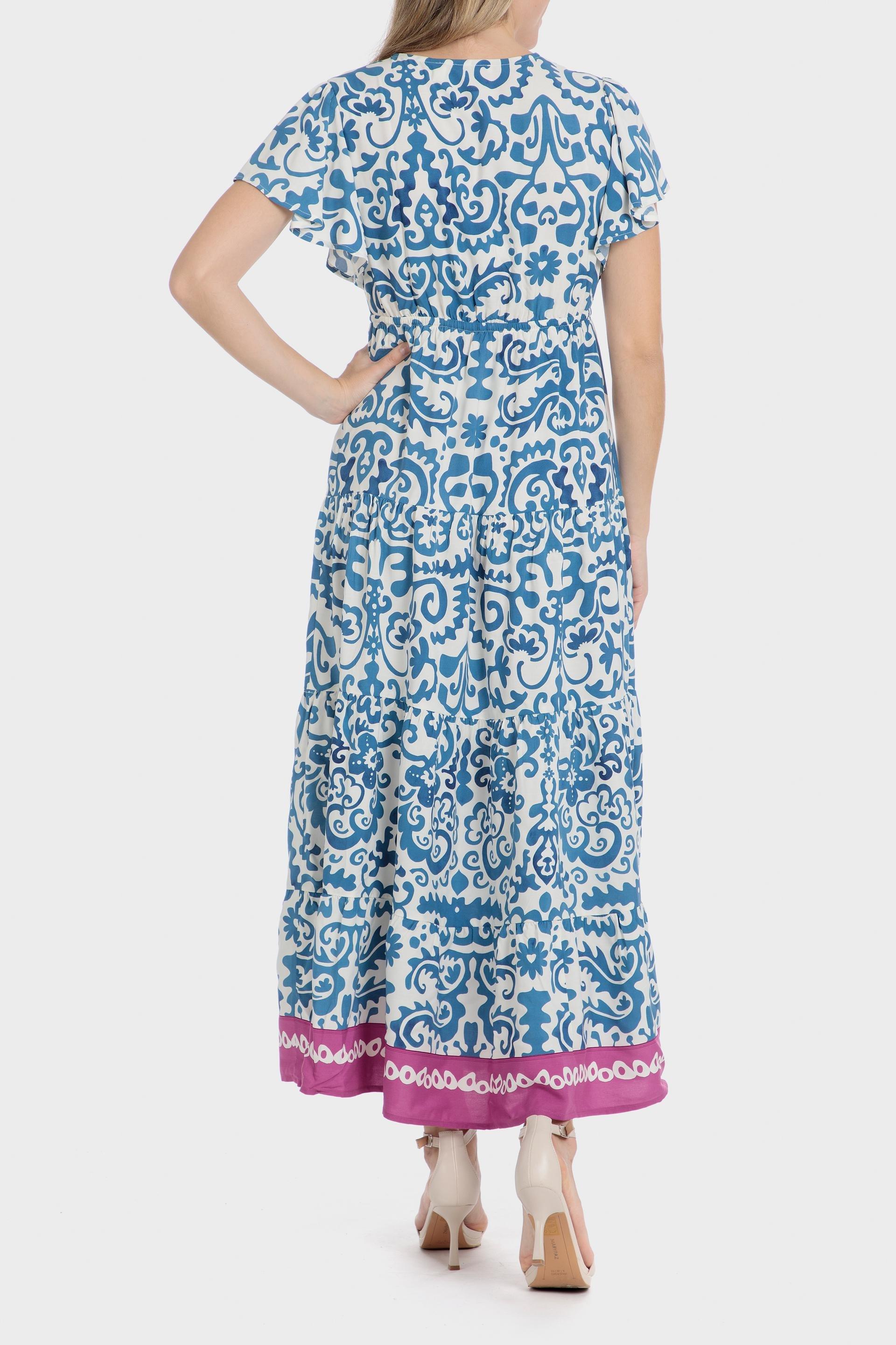 Printed Ethnic A-Line Maxi, , large image number 1